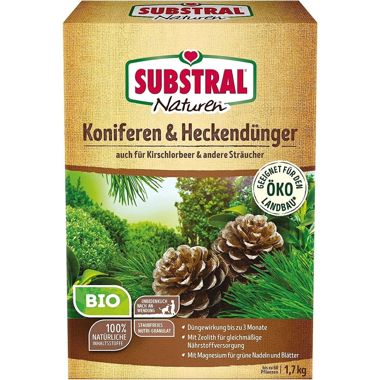 Substral Naturen Bio Koniferen- und Heckendünger 1,7 kg - Japankoi.net