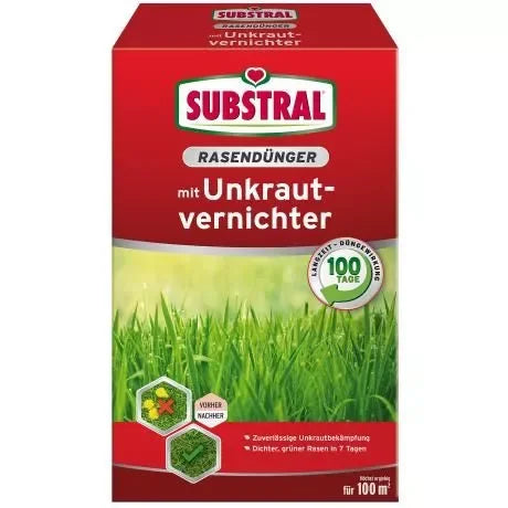 SUBSTRAL® Rasendünger mit Unkrautvernichter 100m² - Japankoi.net