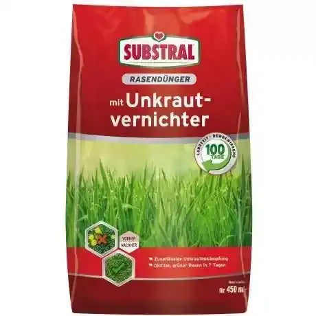 SUBSTRAL® Rasendünger mit Unkrautvernichter 450 m²