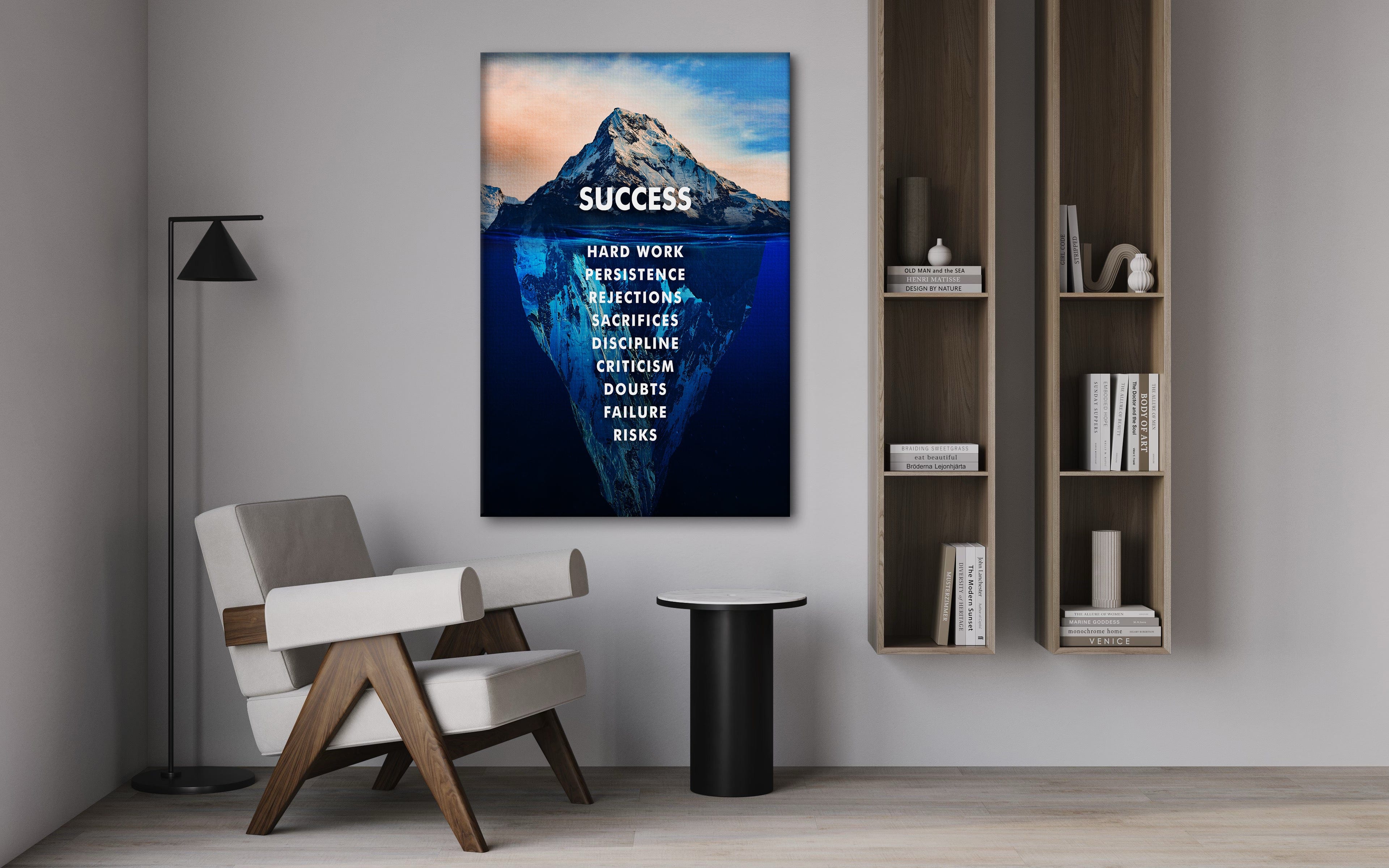 Success Iceberg - Leinwandbild Motivation
