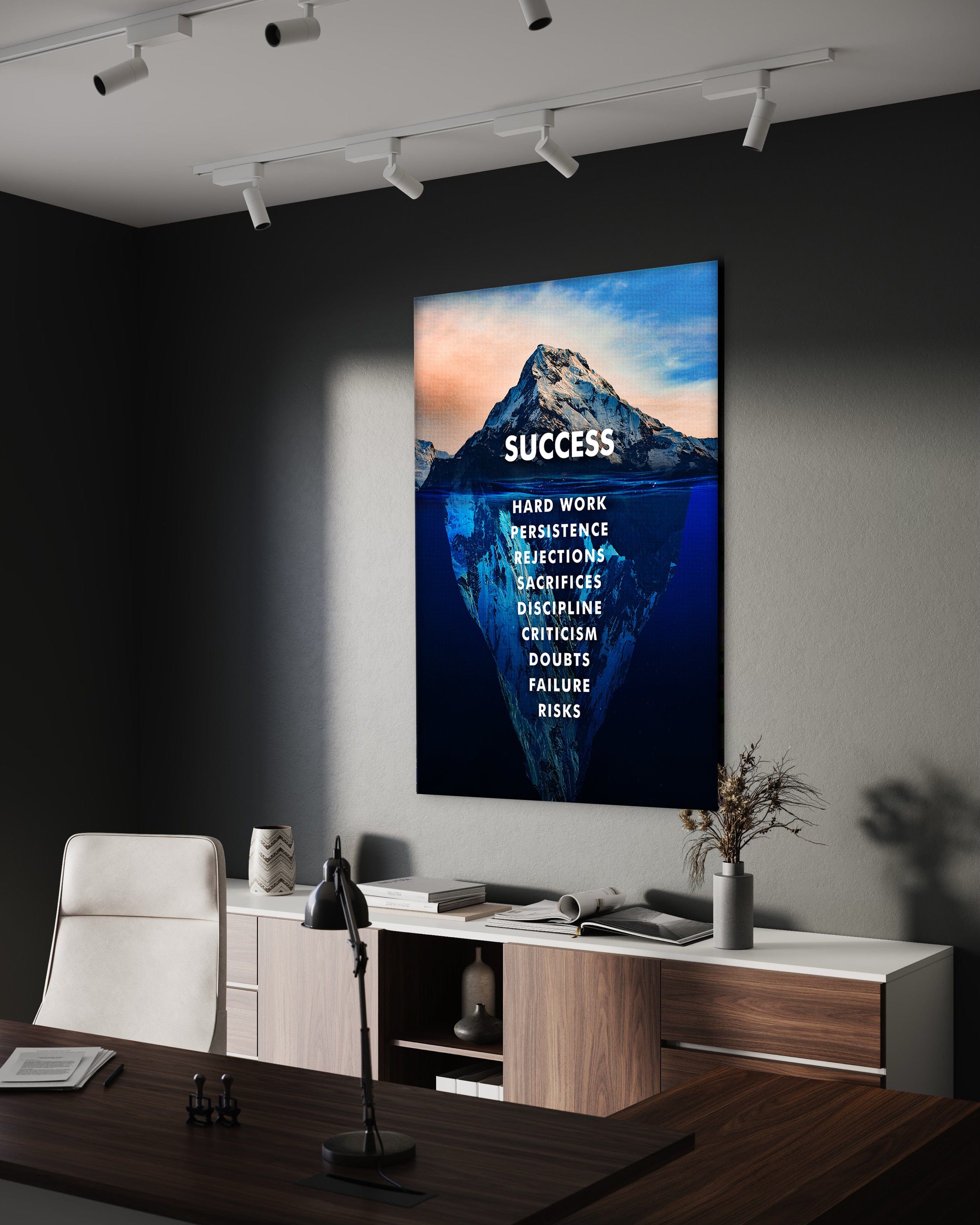 Success Iceberg - Leinwandbild Motivation