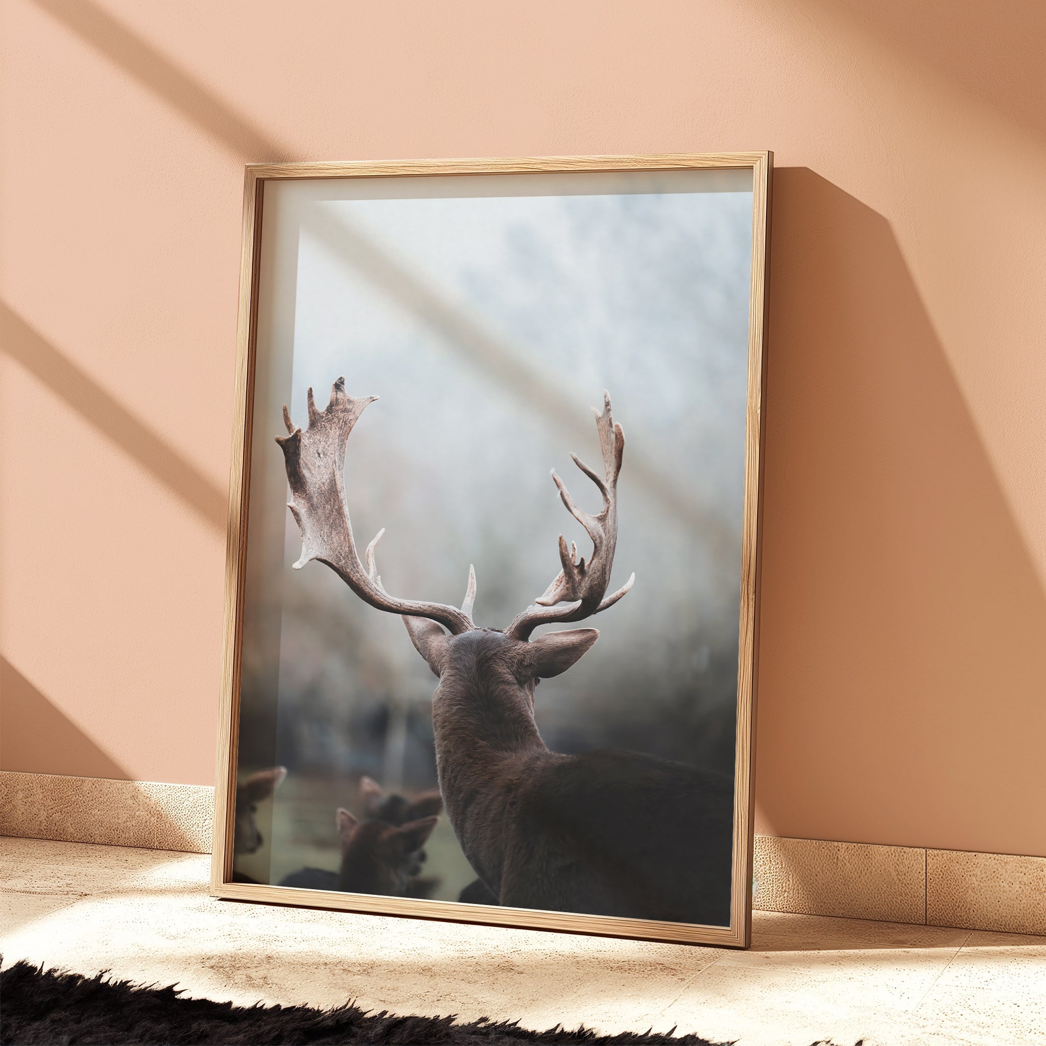 Bavarian Deer Print – Stag Wall Art from the Alps