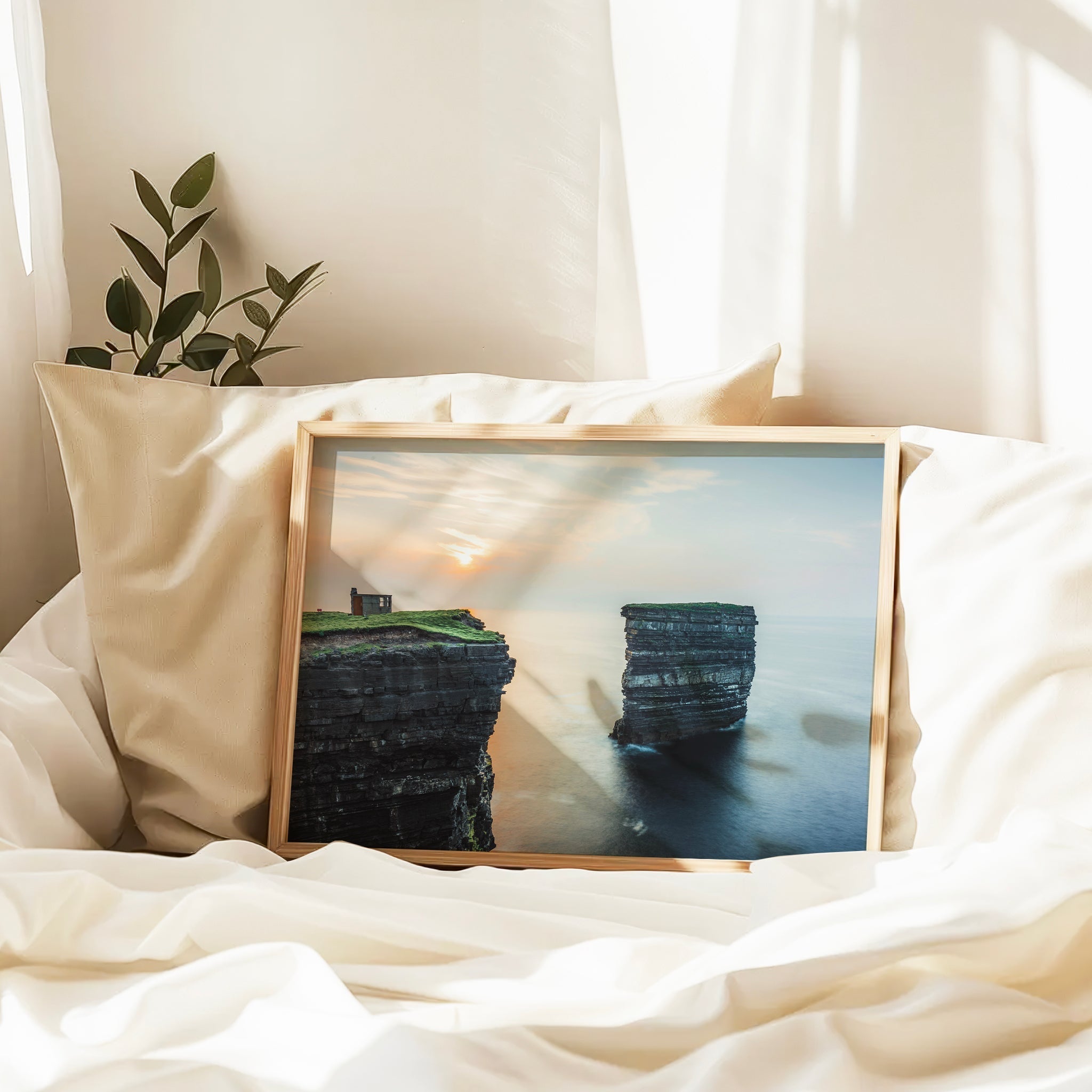 Downpatrick Head Wall Art – Irish Sea Stack at Sunset