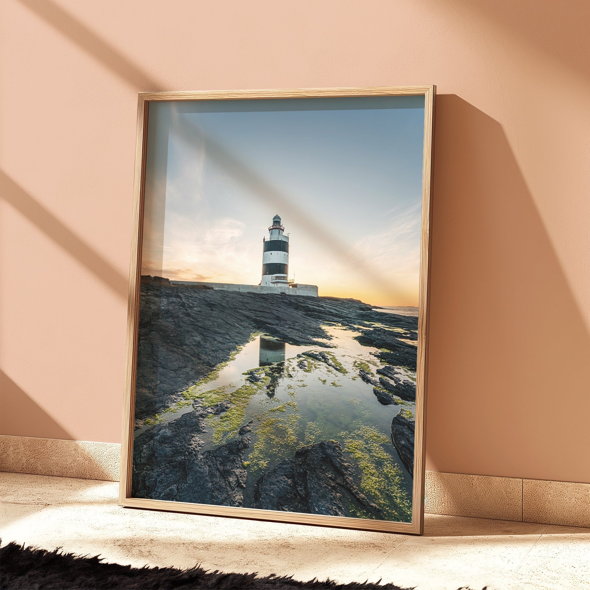 Hook Head Lighthouse at Sunset – Irish Coastal Wall Art Print