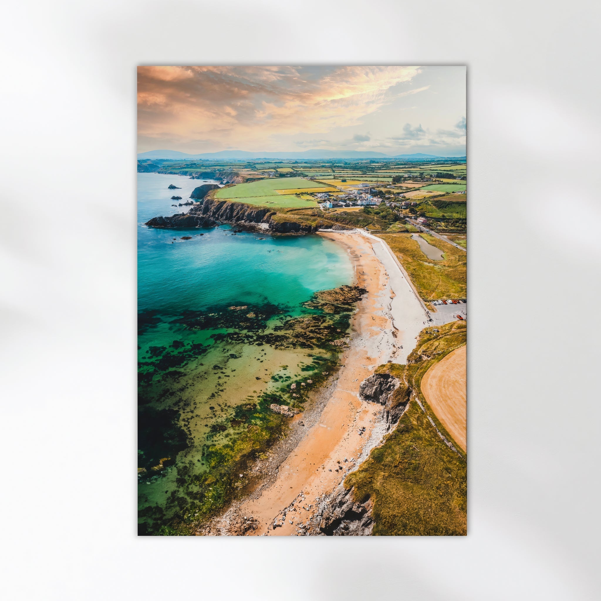 Annestown Beach Aerial Print – Irish Coastal Wall Art from Waterford