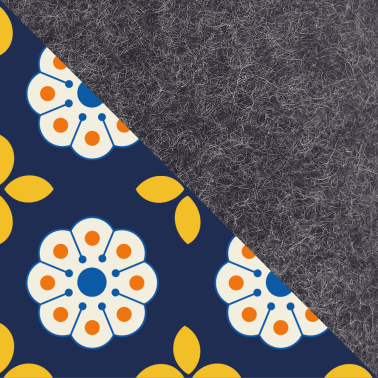 Hülle für Kobo Clara Color | mit Magnetverschluss und extra Fach | anthrazit - Bloom | Modell "HAKA"