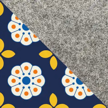 Handytasche für iPhone 12 mini | mit Magnetverschluss und extra Fach | hellgrau - Bloom | Modell HAKA