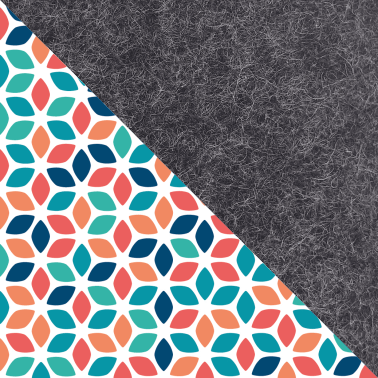 Handytasche mit Kartenfach für OnePlus 9 | anthrazit - colorful | Modell "ZIP"