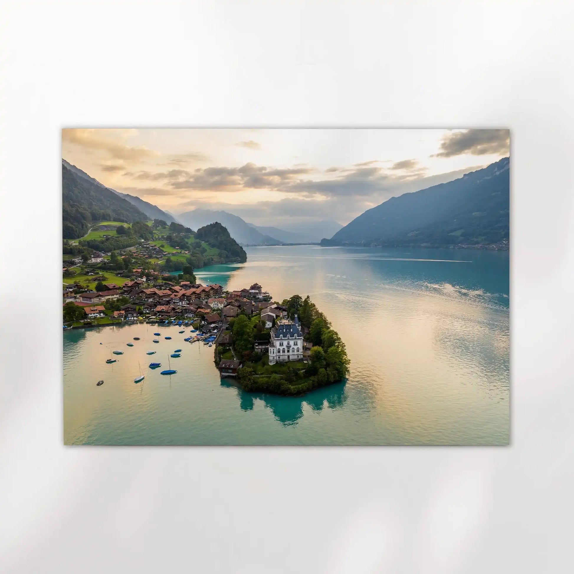 Iseltwald on Lake Brienz ,Swiss Alps, Switzerland by Chamonix Prints