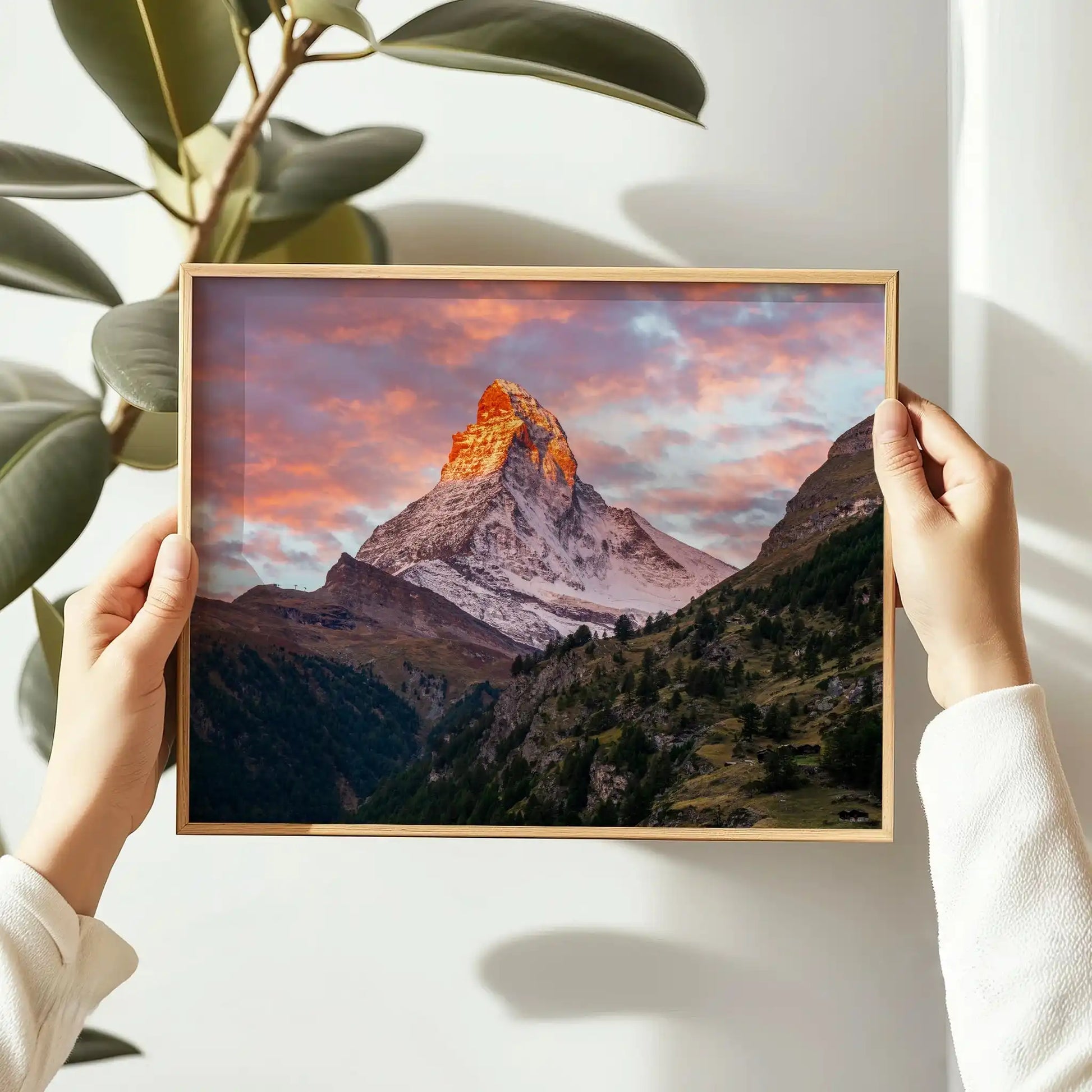 Matterhorn at Sunrise – Swiss Alps Wall Art by Chamonix Prints
