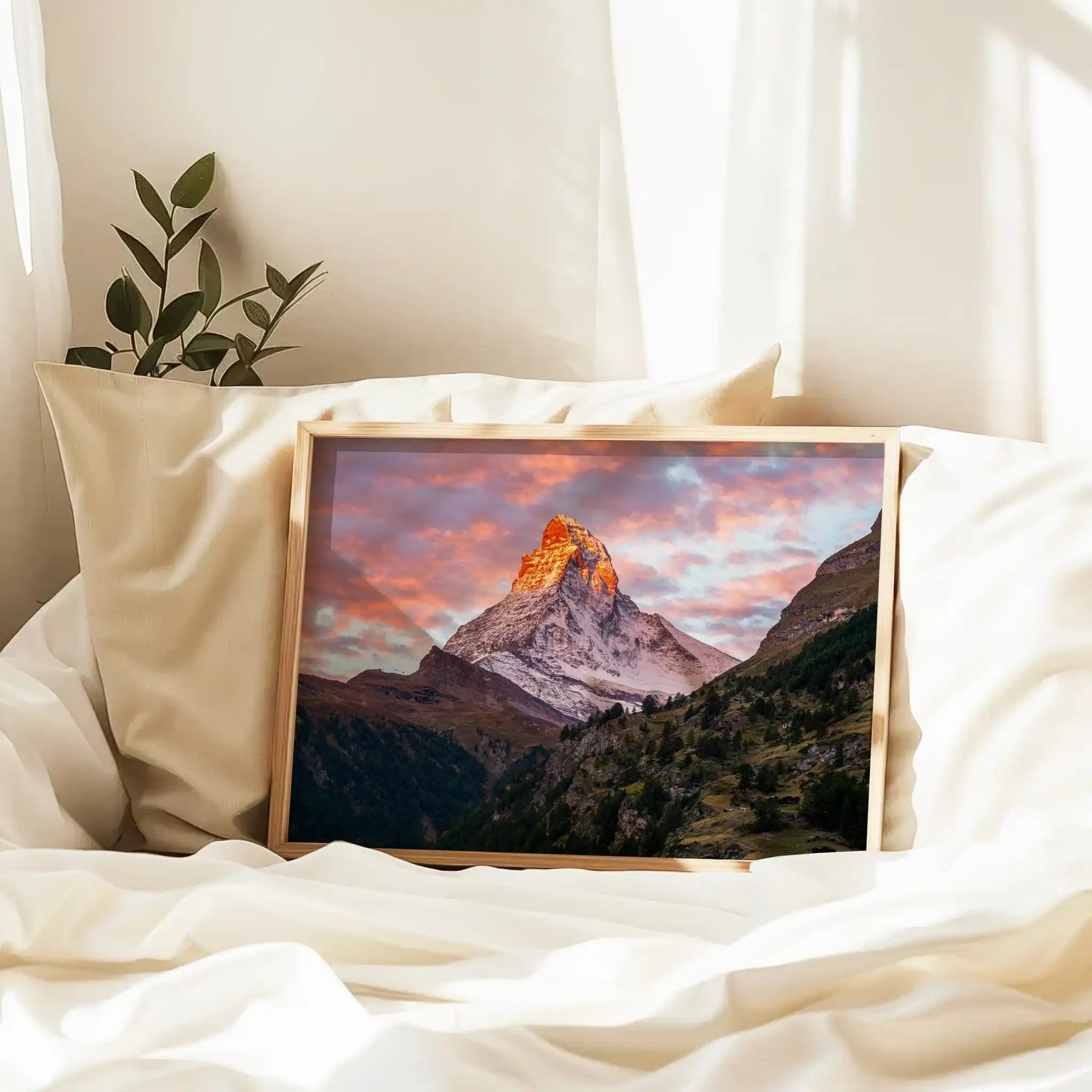 Matterhorn at Sunrise – Swiss Alps Wall Art by Chamonix Prints