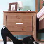 SALE Silage Nachttisch mit Schublade Premium Line Natur | 100% Bio Kiefer Massivholz