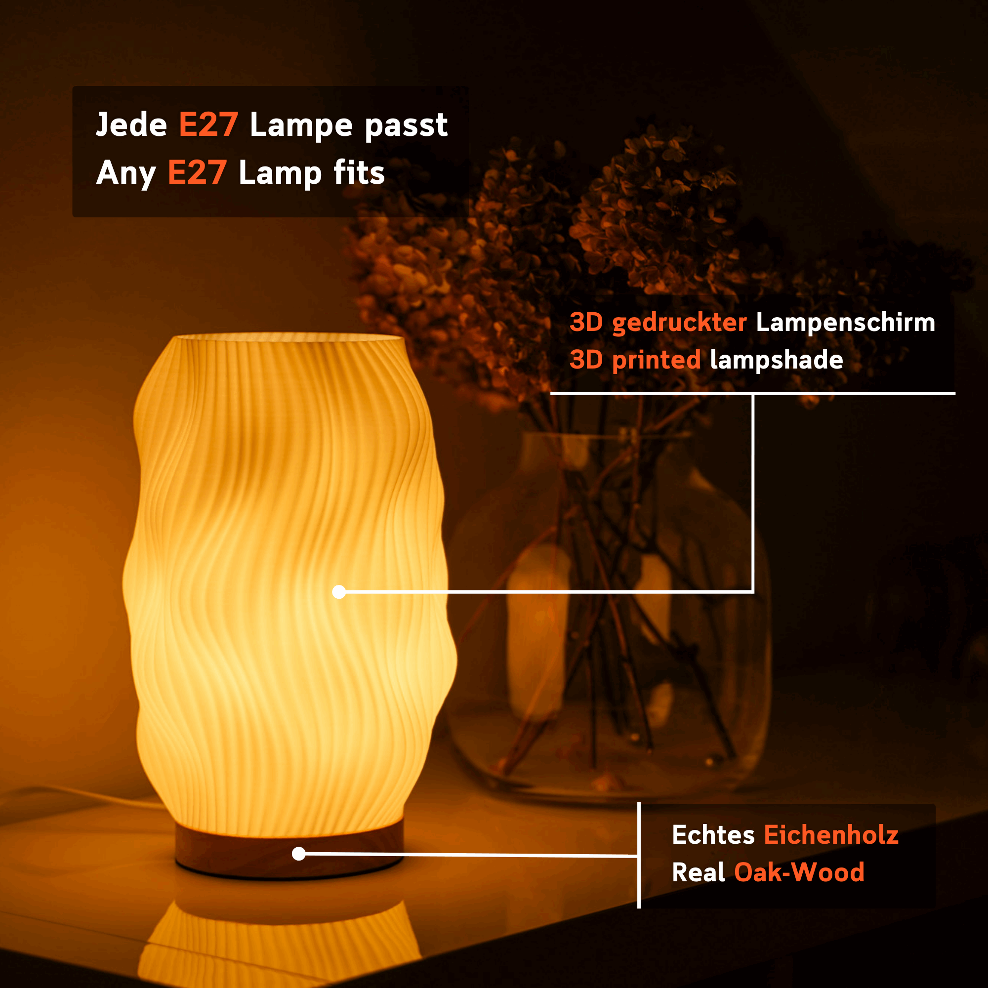 Flow Lampe Mit Welligem Lichtkörper Und Warmem Licht Für Gemütliche Atmosphäre Und Moderne Optik