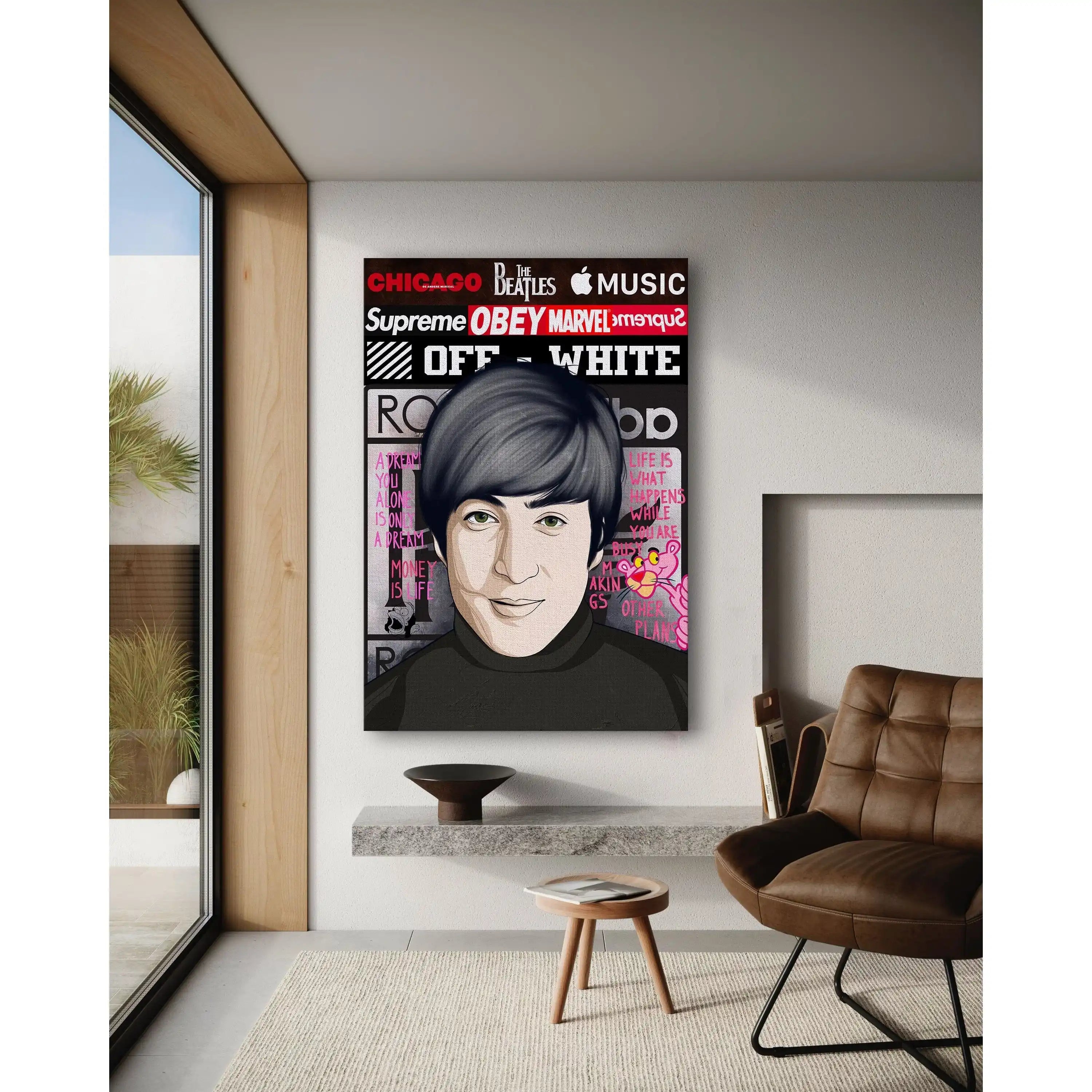 The Beatles 2 - Leinwandbild Pop Art by SimpleCanvas