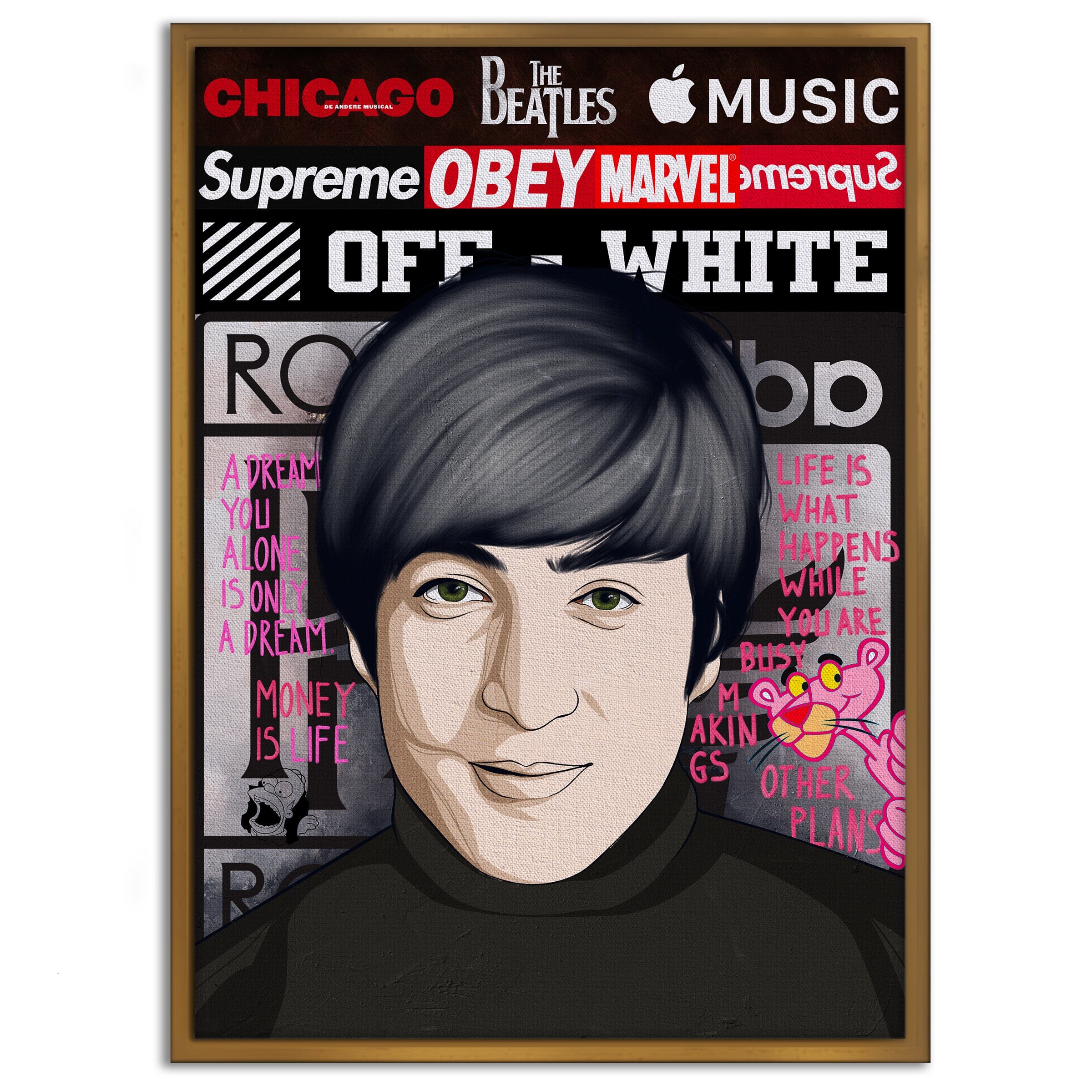 The Beatles 2 - Leinwandbild Pop Art