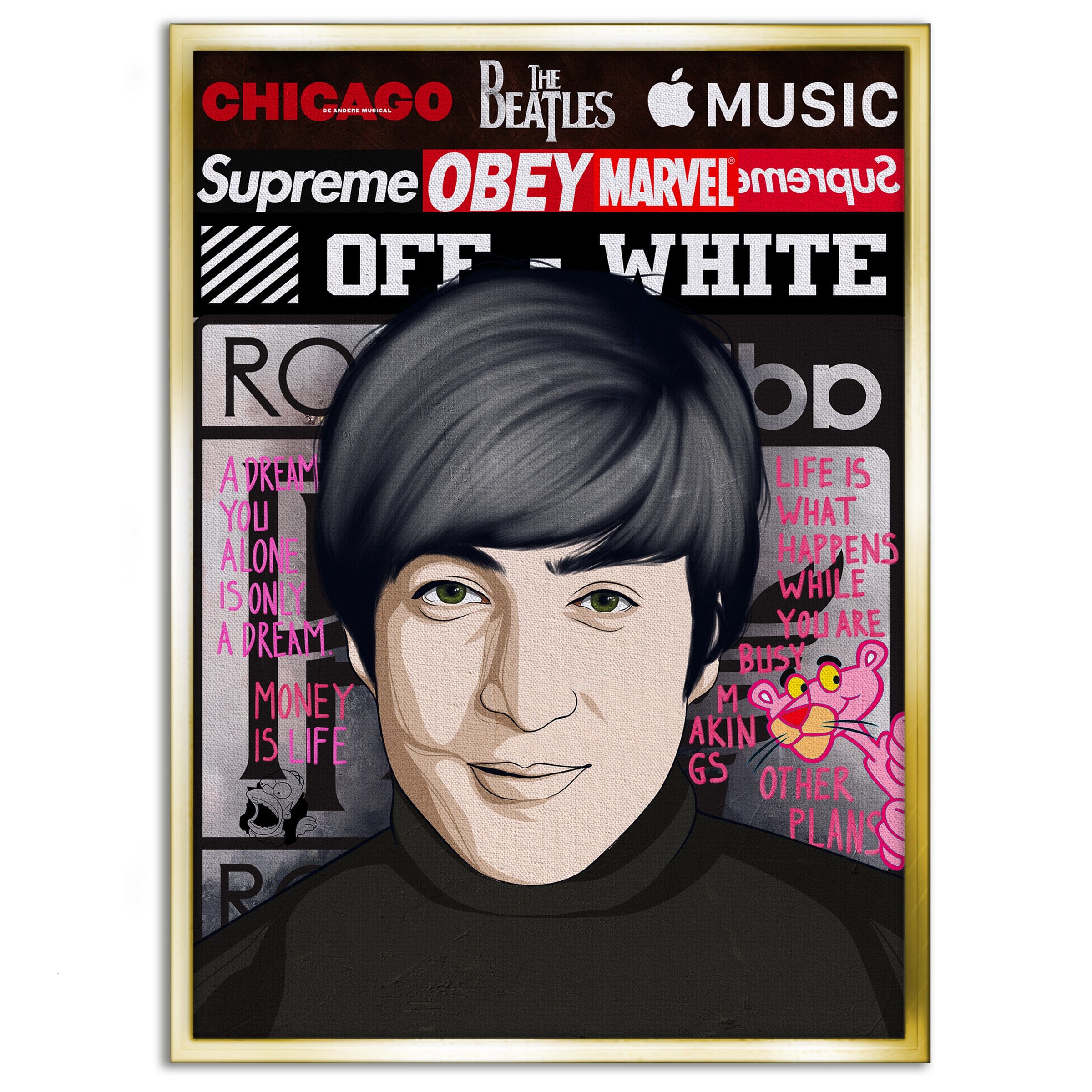 The Beatles 2 - Leinwandbild Pop Art