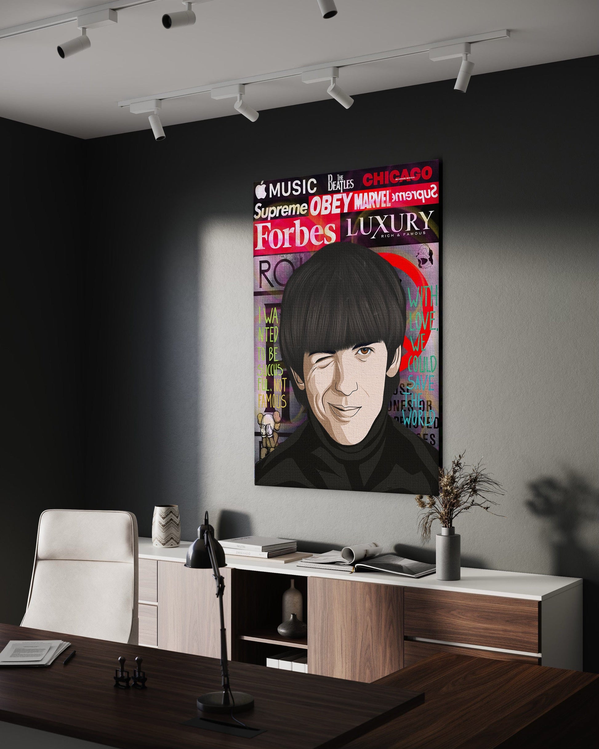 The Beatles 3 - Leinwandbild Pop Art by SimpleCanvas