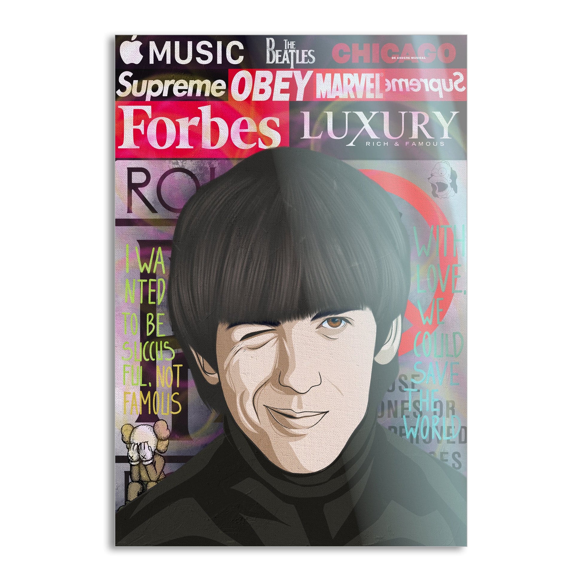 The Beatles 3 - Leinwandbild Pop Art by SimpleCanvas