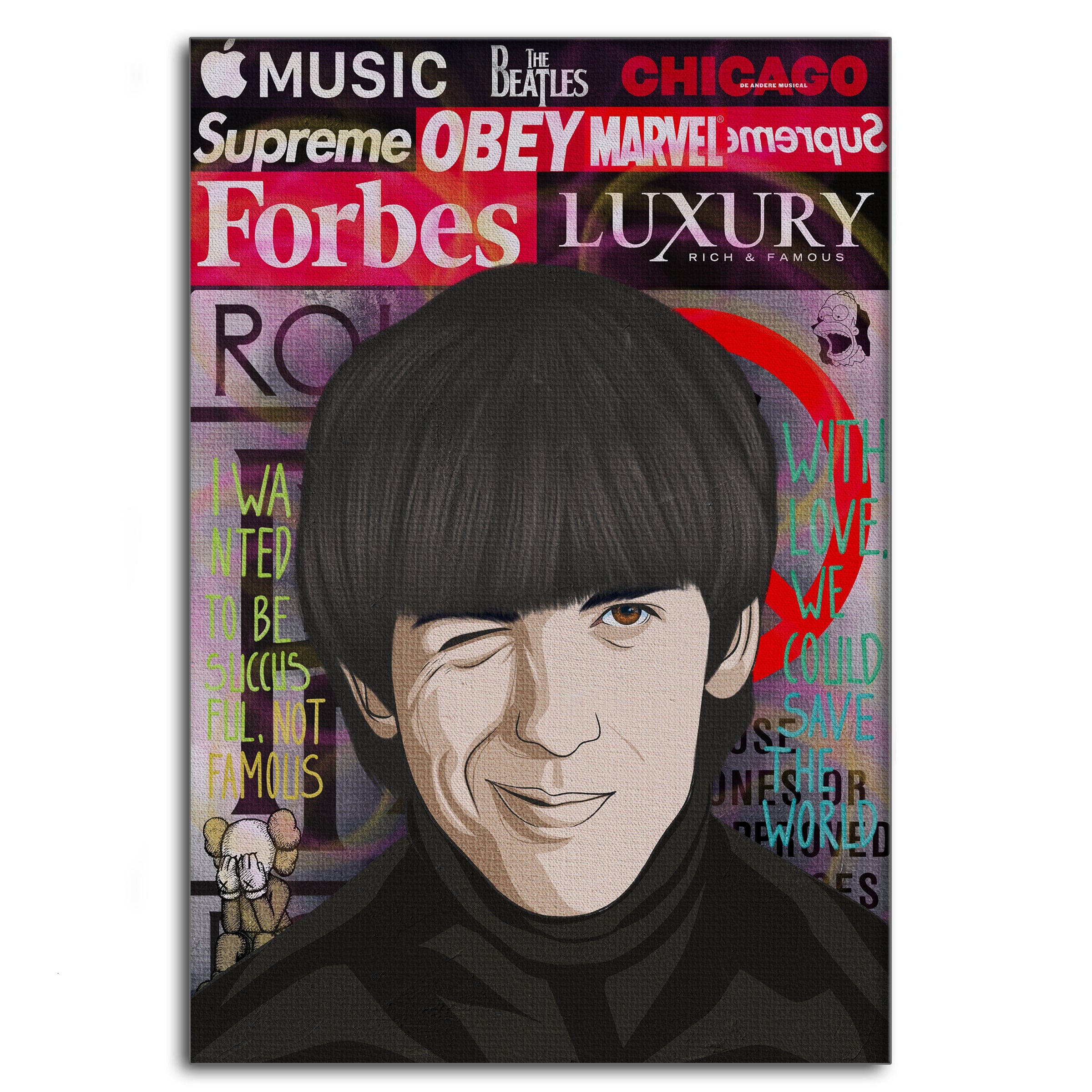 The Beatles 3 - Leinwandbild Pop Art