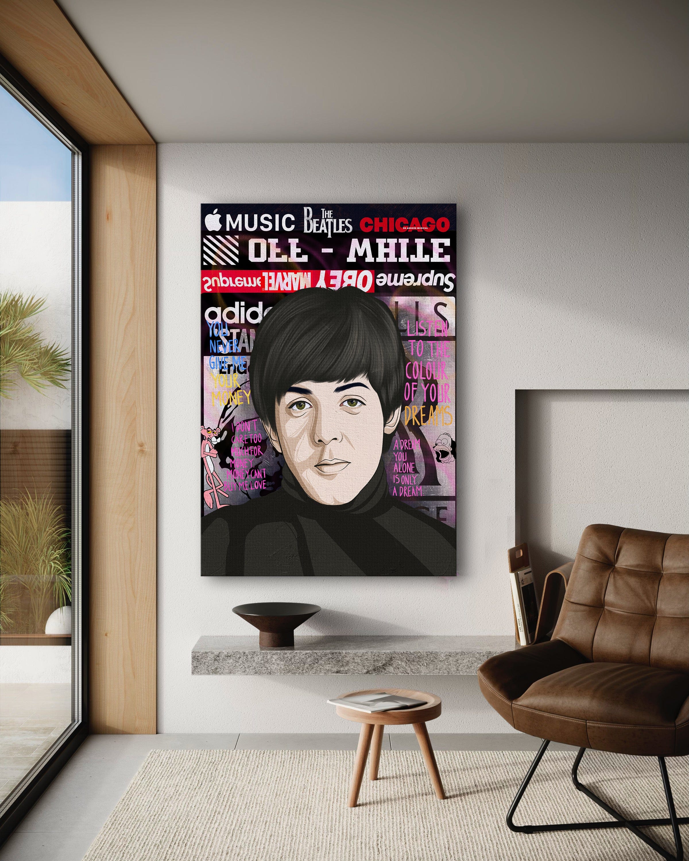 The Beatles - Leinwandbild Pop Art