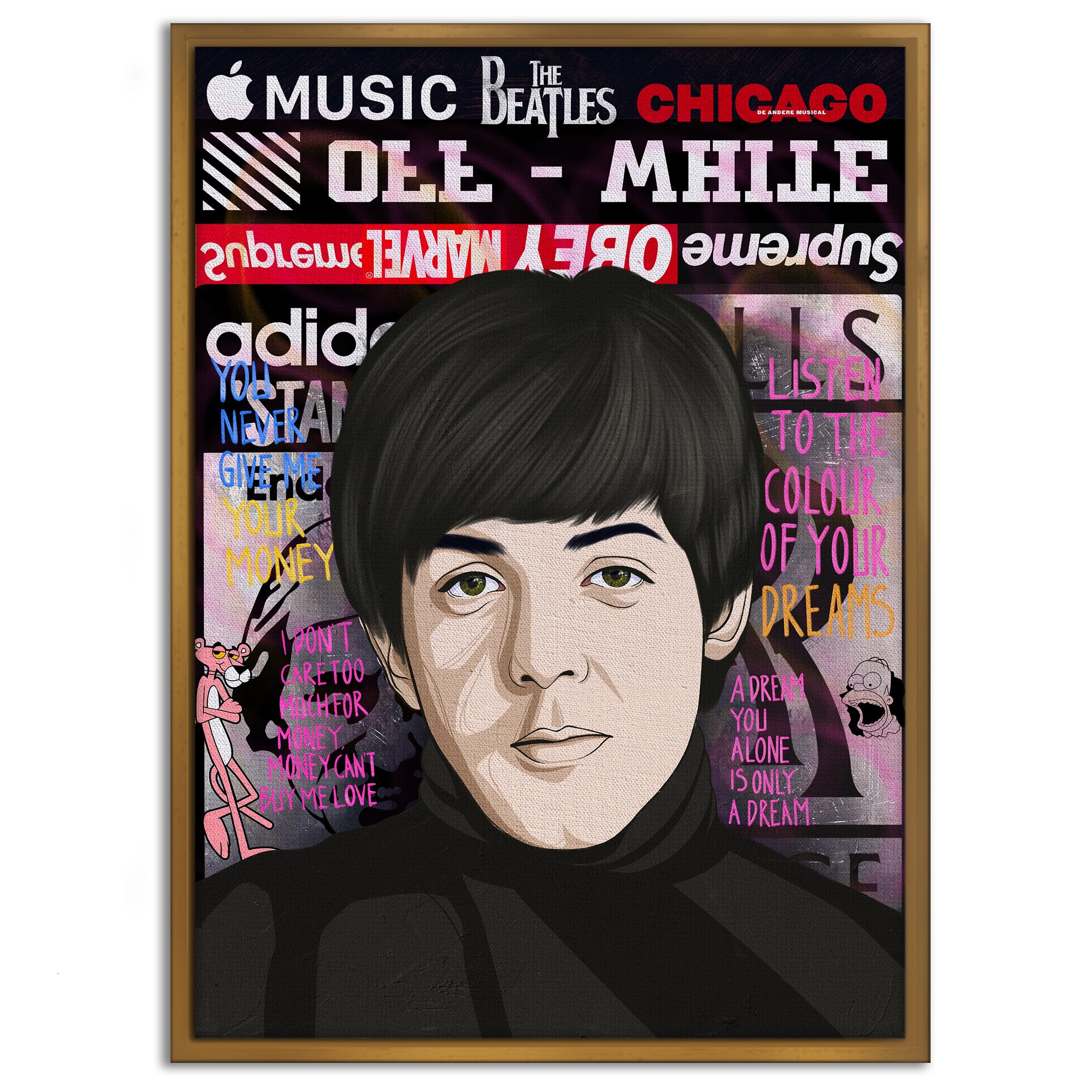 The Beatles - Leinwandbild Pop Art