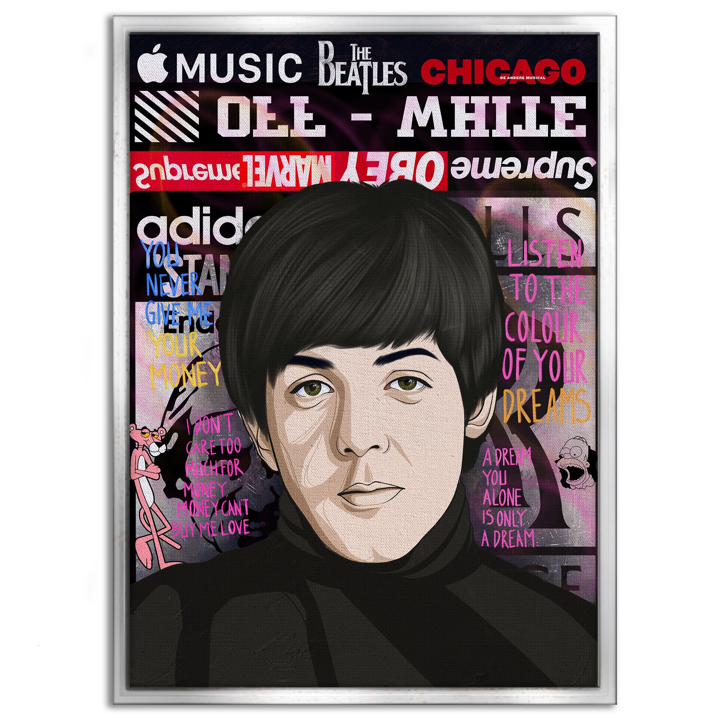 The Beatles - Leinwandbild Pop Art