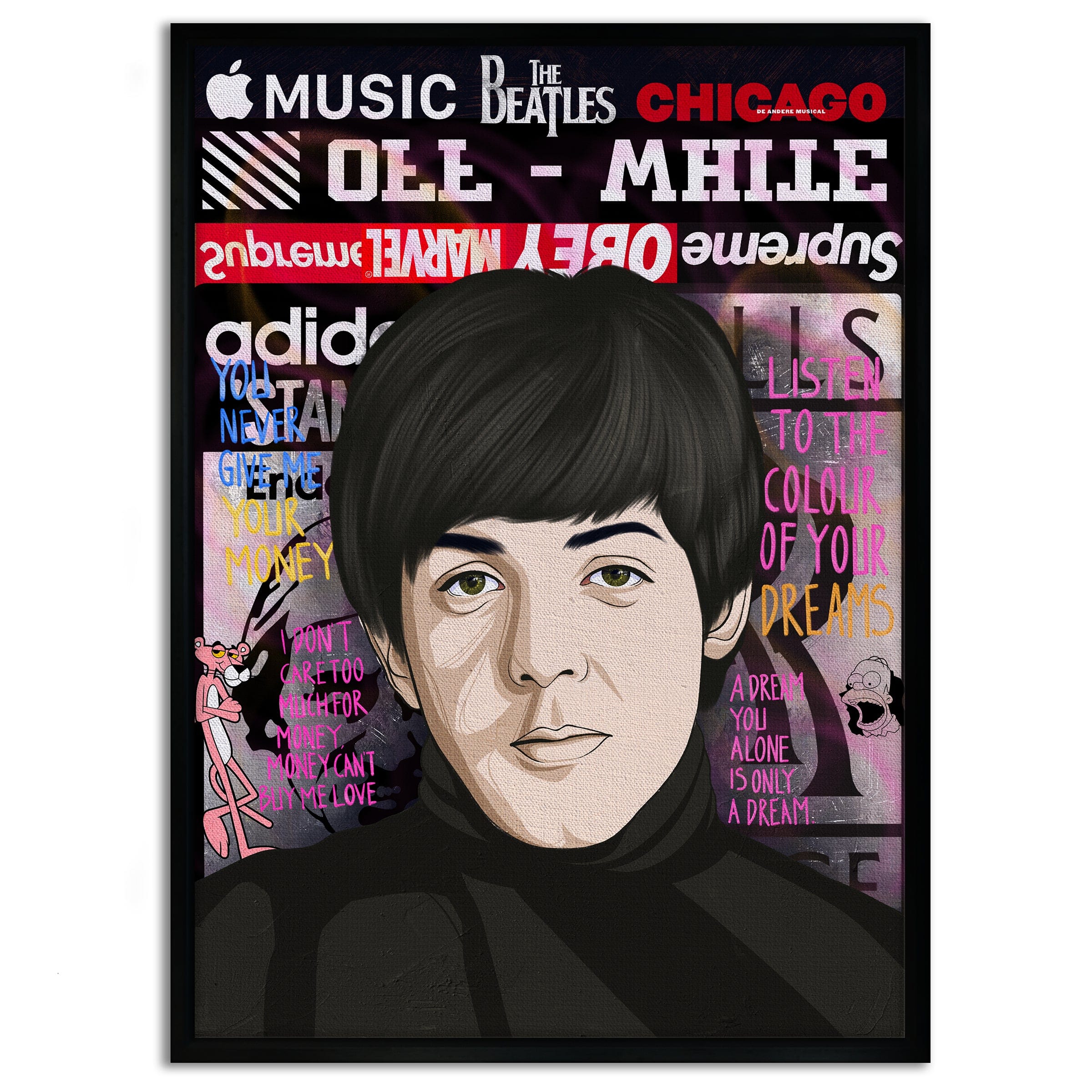 The Beatles - Leinwandbild Pop Art