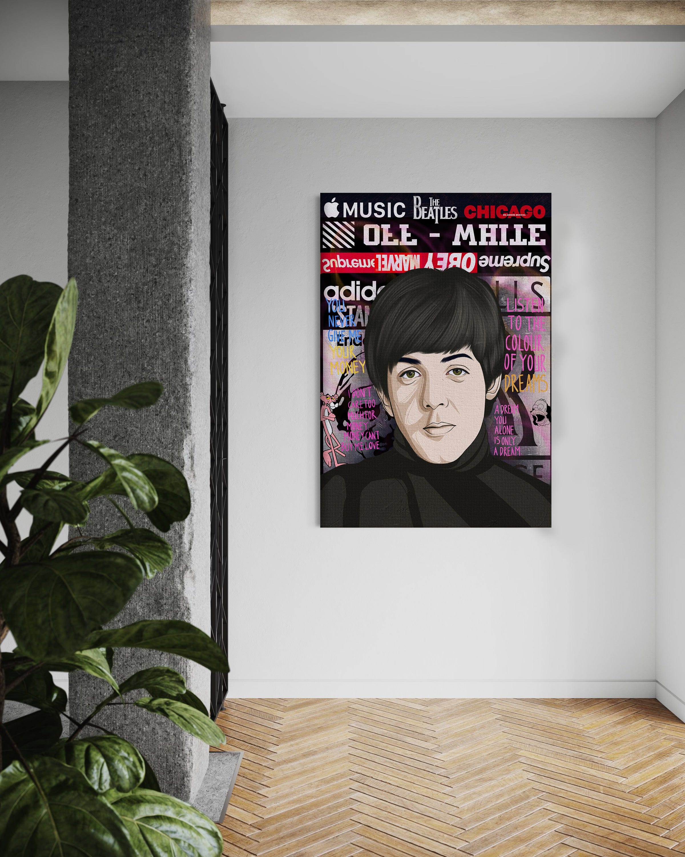 The Beatles - Leinwandbild Pop Art