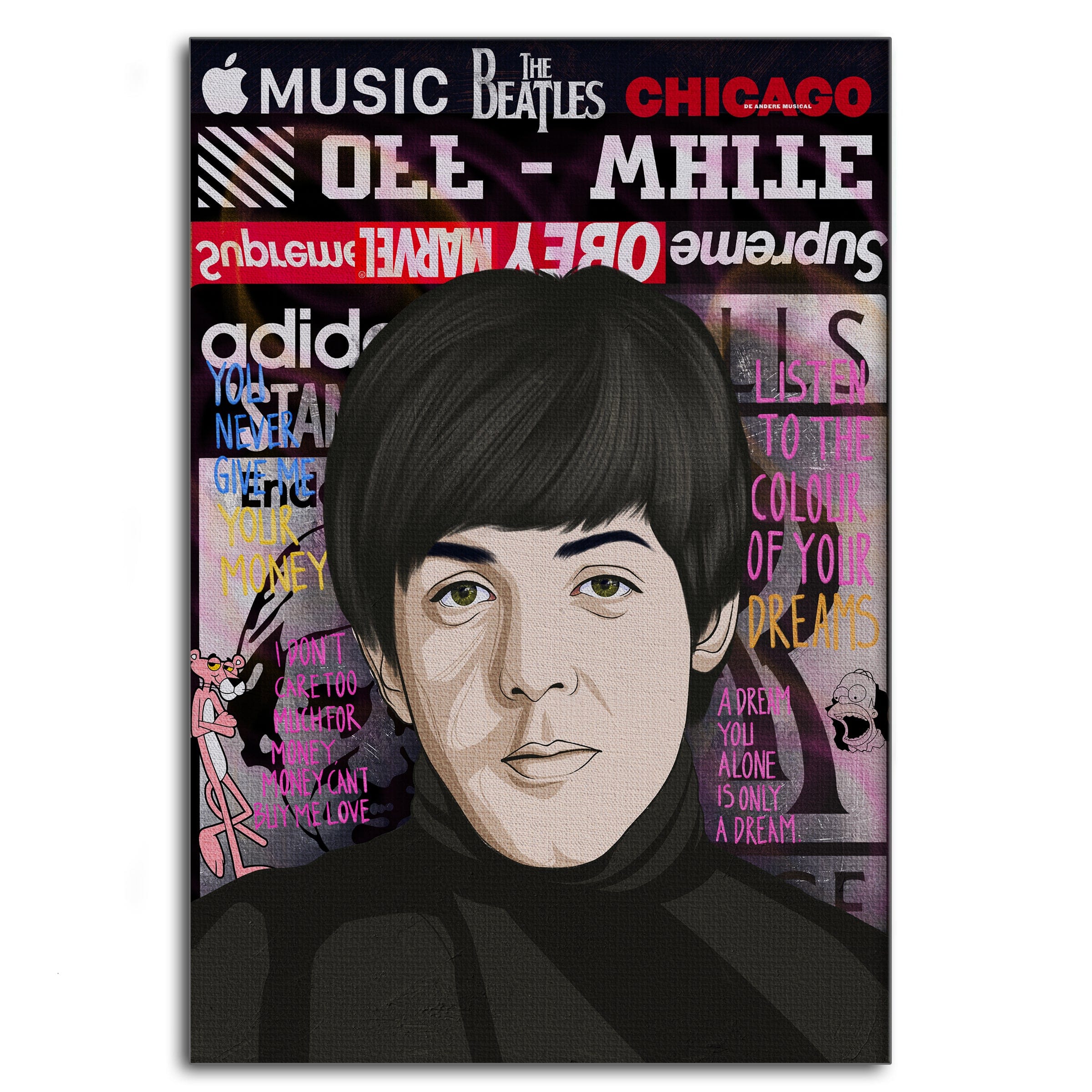 The Beatles - Leinwandbild Pop Art