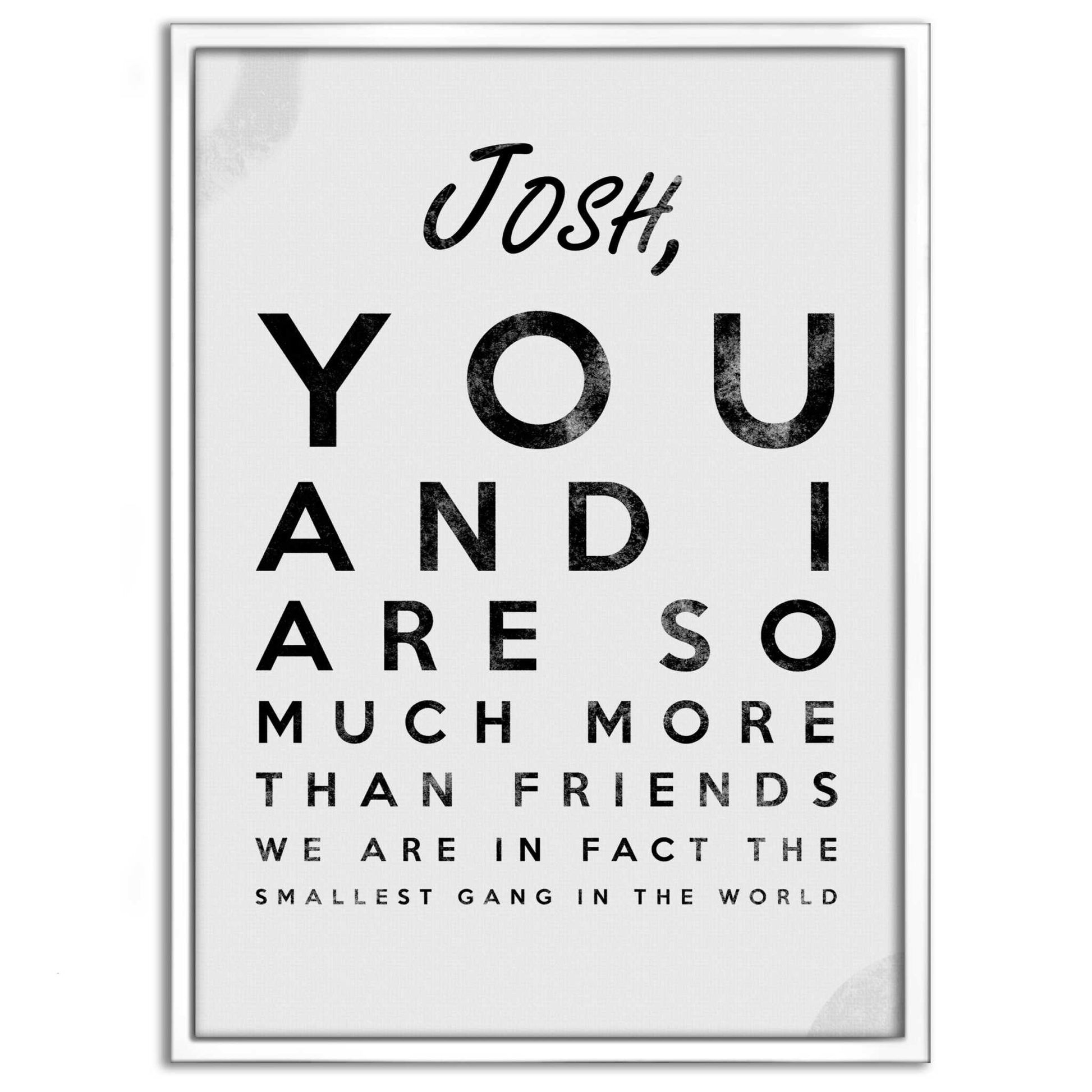 The smallest Gang - Dein Name / dein Spruch - Personalisierbar by SimpleCanvas