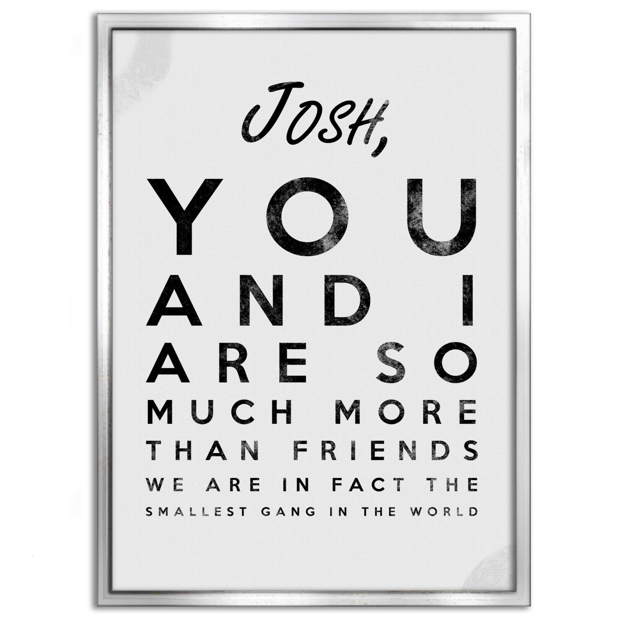 The smallest Gang - Dein Name / dein Spruch - Personalisierbar by SimpleCanvas