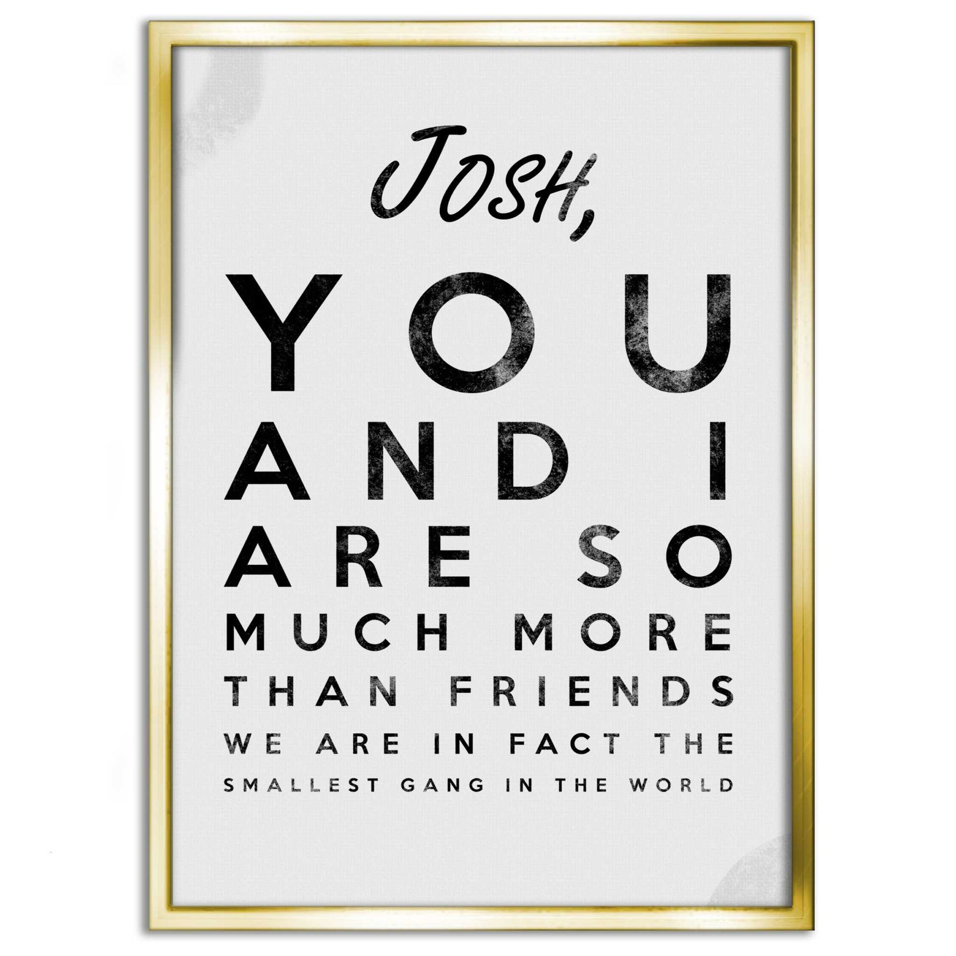 The smallest Gang - Dein Name / dein Spruch - Personalisierbar by SimpleCanvas