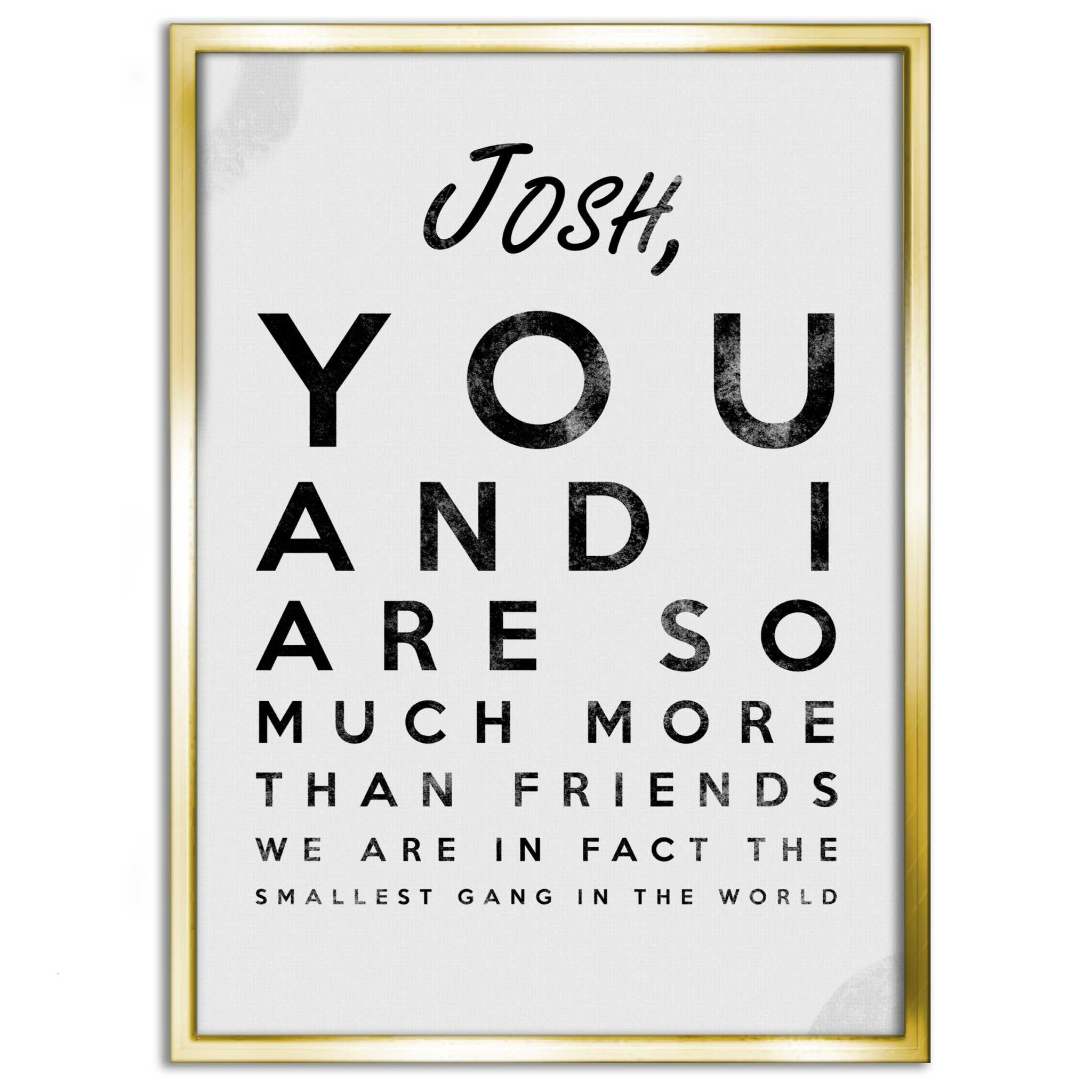 The smallest Gang - Dein Name / dein Spruch - Personalisierbar by SimpleCanvas