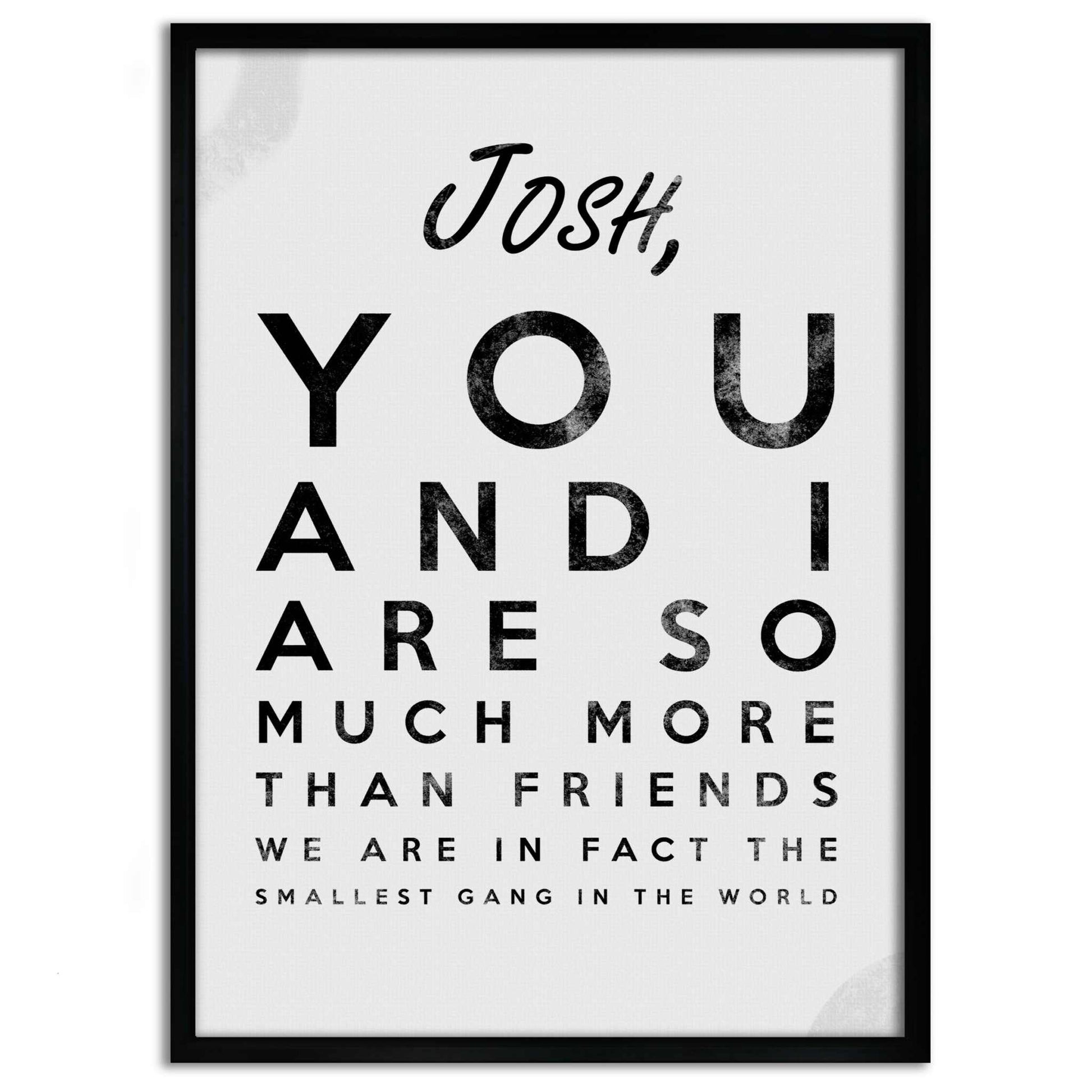 The smallest Gang - Dein Name / dein Spruch - Personalisierbar by SimpleCanvas