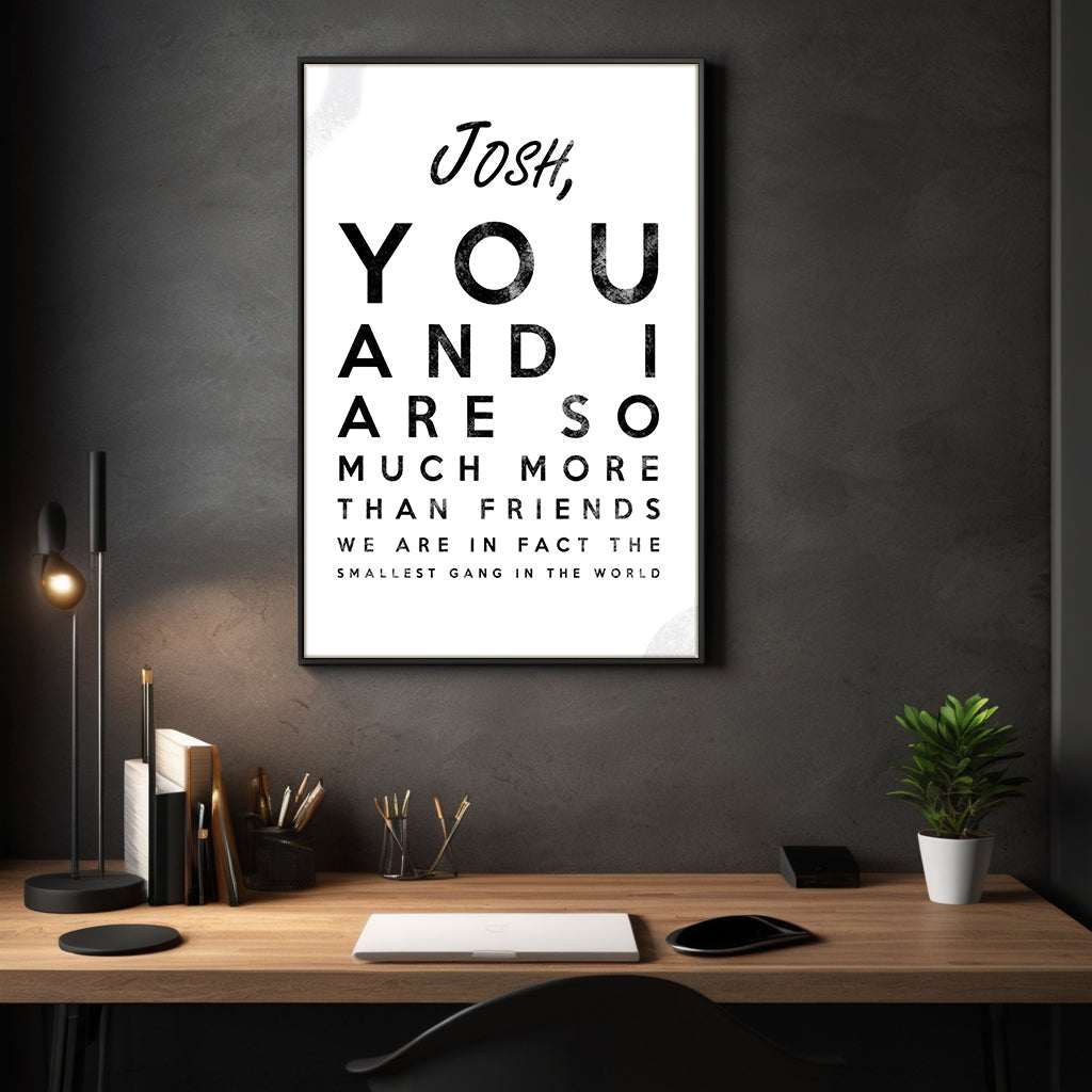 The smallest Gang - Dein Name / dein Spruch - Personalisierbar by SimpleCanvas