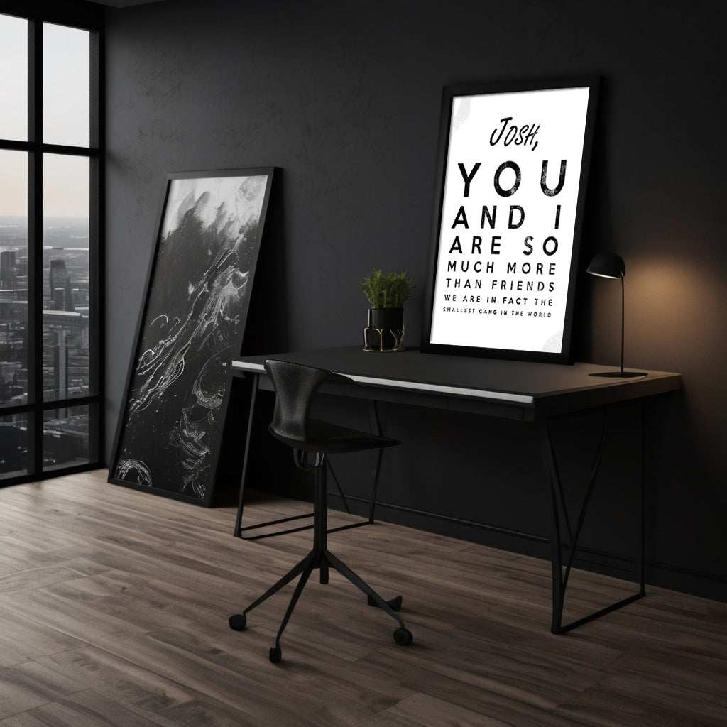 The smallest Gang - Dein Name / dein Spruch - Personalisierbar by SimpleCanvas