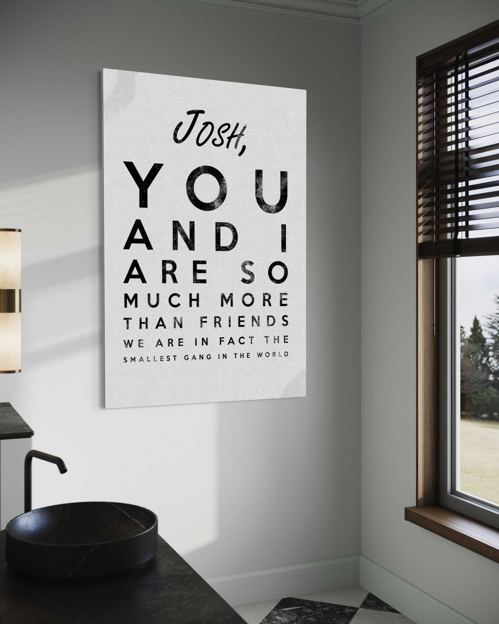 The smallest Gang - Dein Name / dein Spruch - Personalisierbar by SimpleCanvas