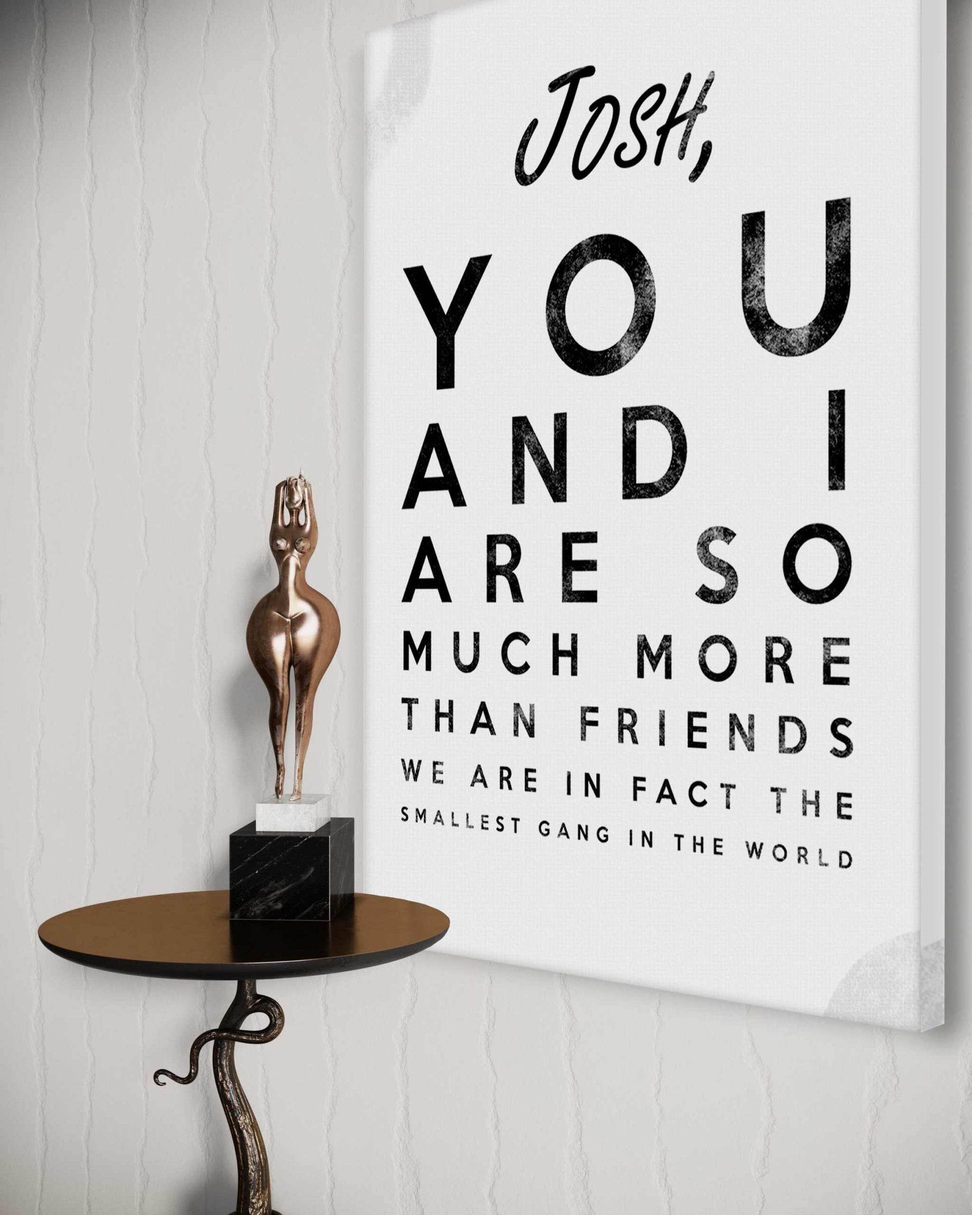 The smallest Gang - Dein Name / dein Spruch - Personalisierbar by SimpleCanvas