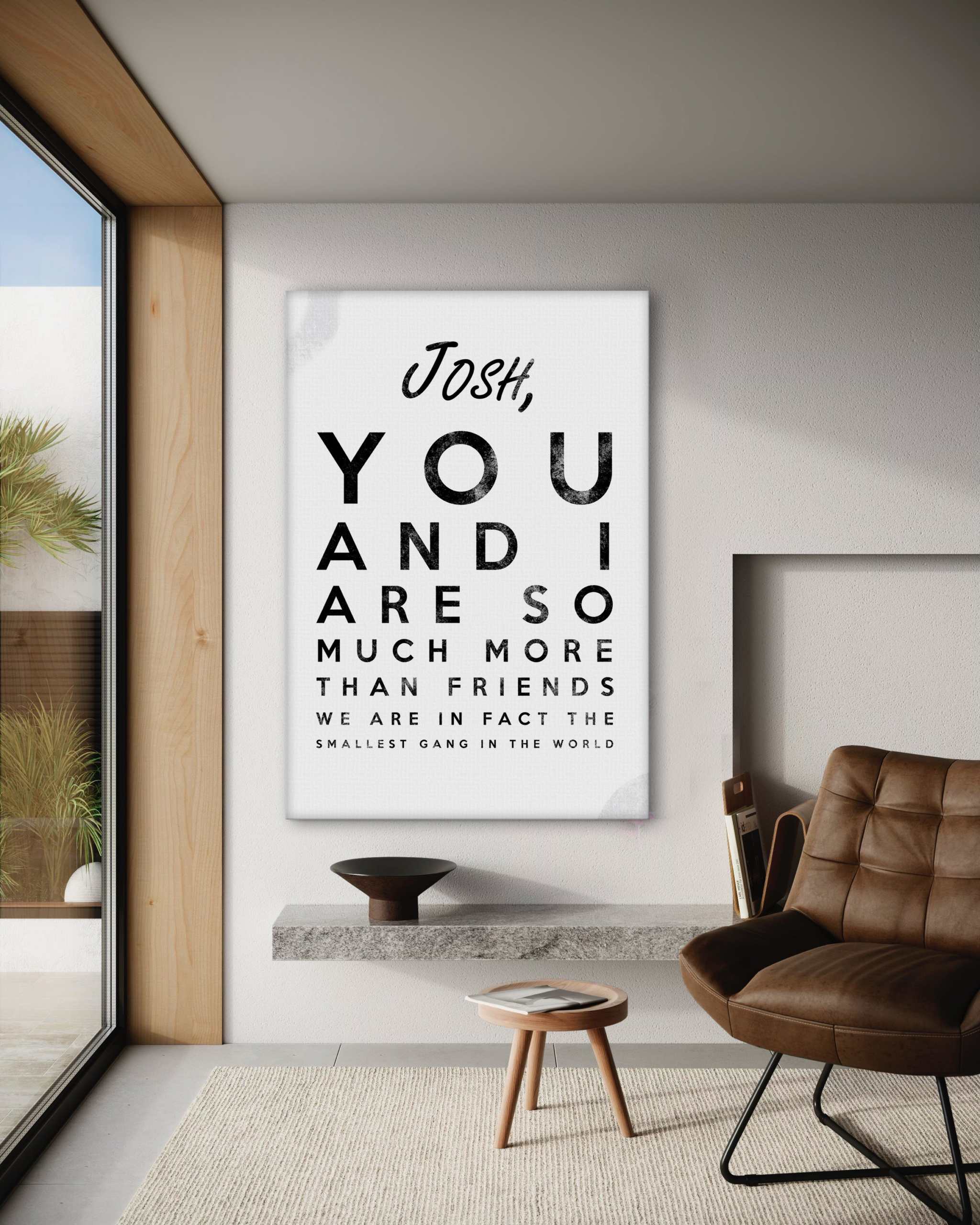 The smallest Gang - Dein Name / dein Spruch - Personalisierbar by SimpleCanvas