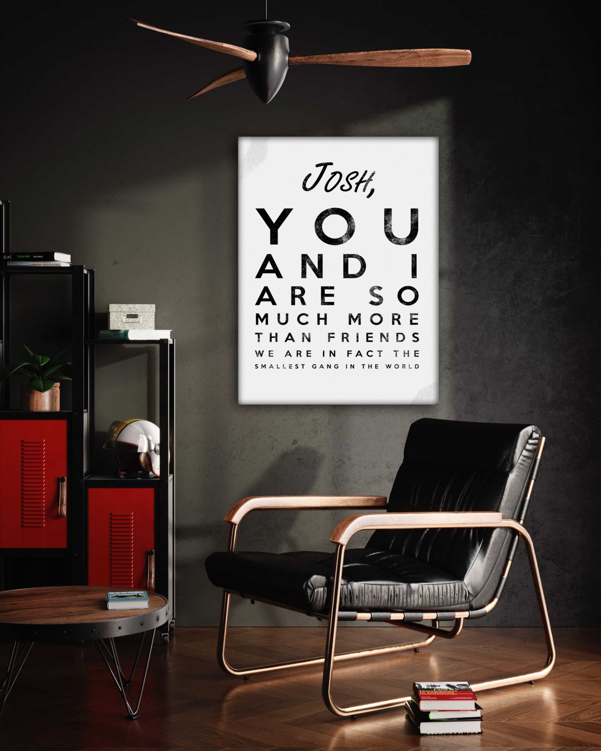 The smallest Gang - Dein Name / dein Spruch - Personalisierbar by SimpleCanvas