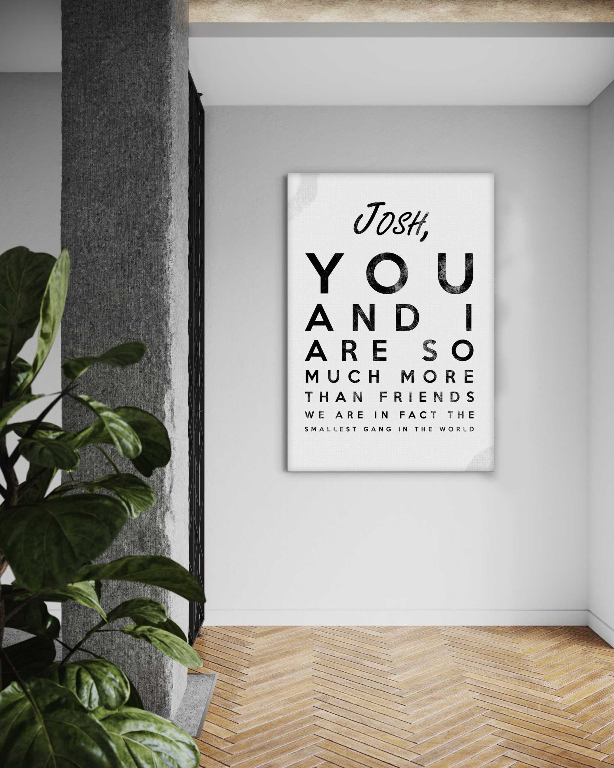 The smallest Gang - Dein Name / dein Spruch - Personalisierbar by SimpleCanvas