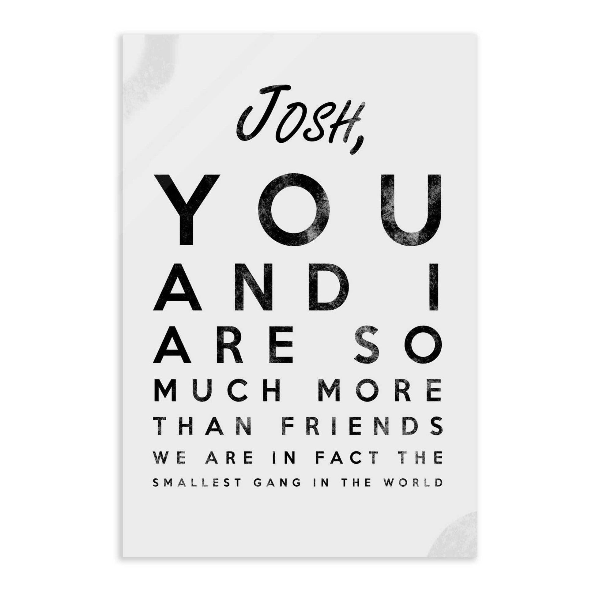 The smallest Gang - Dein Name / dein Spruch - Personalisierbar by SimpleCanvas