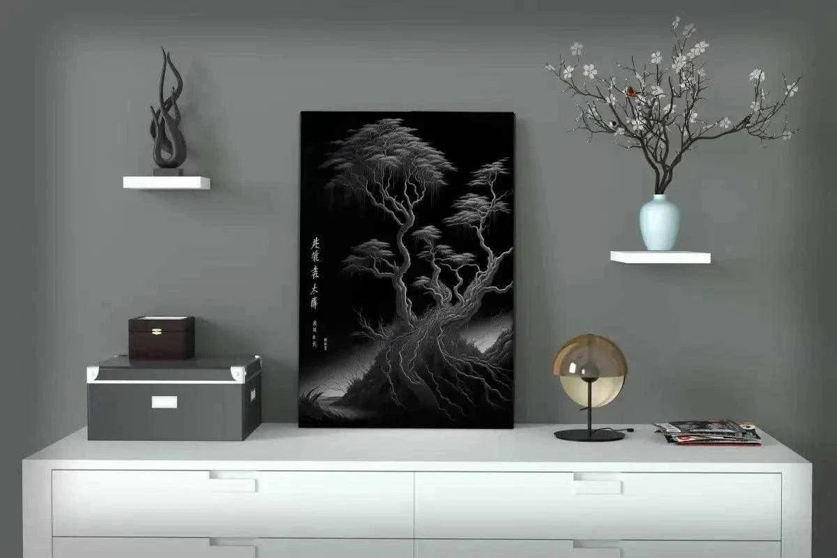 The Tree Of Eternal Life - Leinwandbild Japanisch by SimpleCanvas