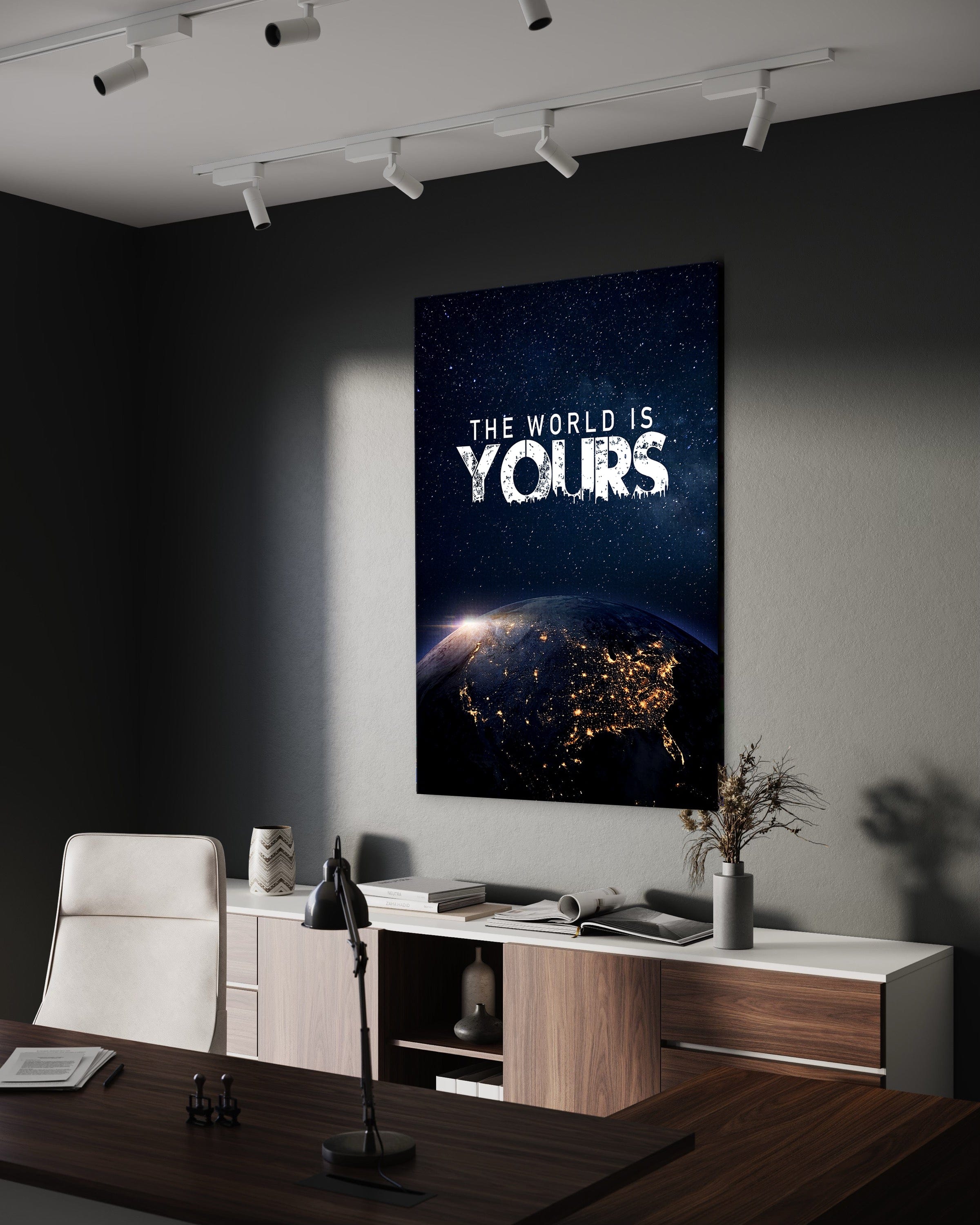 The World is yours - Leinwandbild Motivation