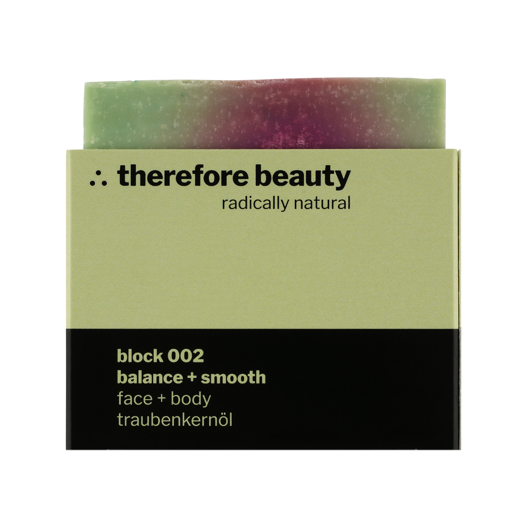 Bio Seife Block 002 Mit Traubenkernöl Für Gesicht Und Körper Sanft Rückfettend Für Reife Haut Und Mischhaut