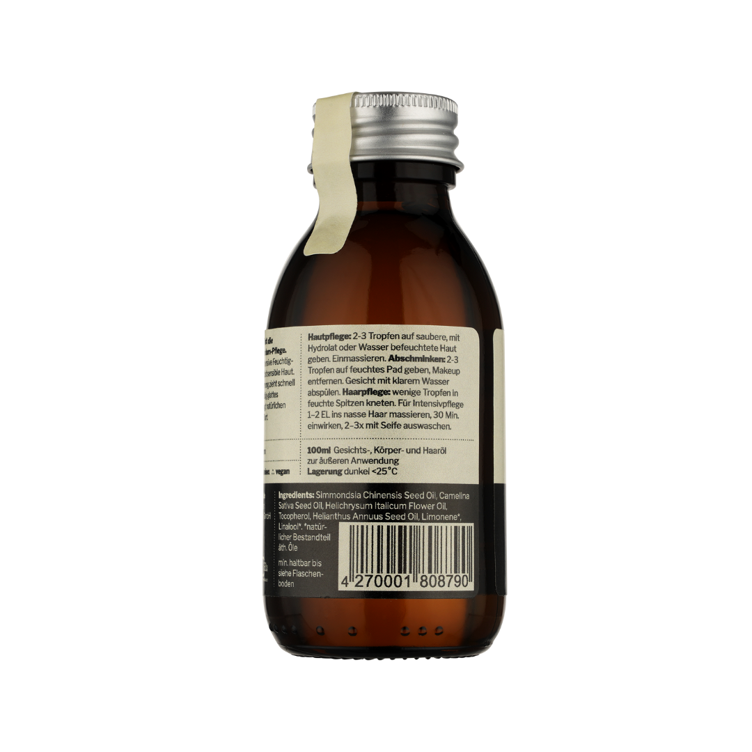 Complete Care 003 Pflegeöl Für Gesicht Körper Und Haar Mit Jojoba Und Immortelle Reizfreier Allround Balm