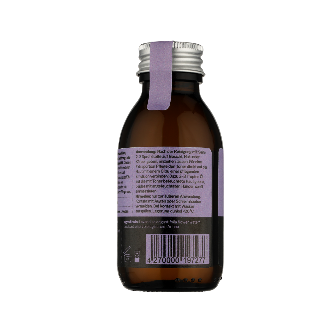 Toner 001 Lavendelblütenwasser Feuchtigkeitsspray Für Gesicht Körper Und Haare Hautneutral PH