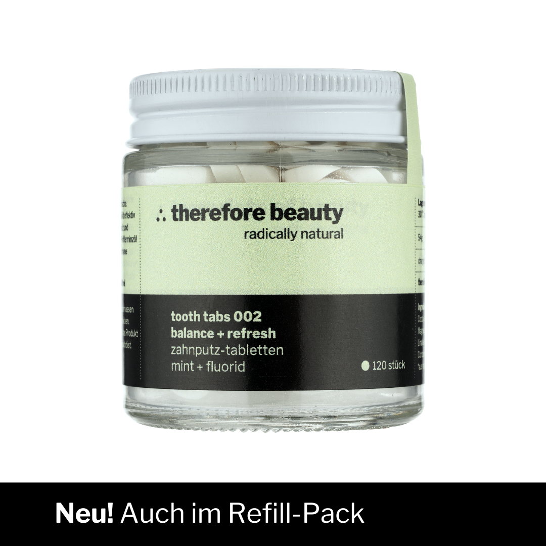 Zahnputztabletten 002 Feste Zahnpasta Mit Minze Für Frischen Atem Und Saubere Zähne Plastikfreier Nachfüllbeutel