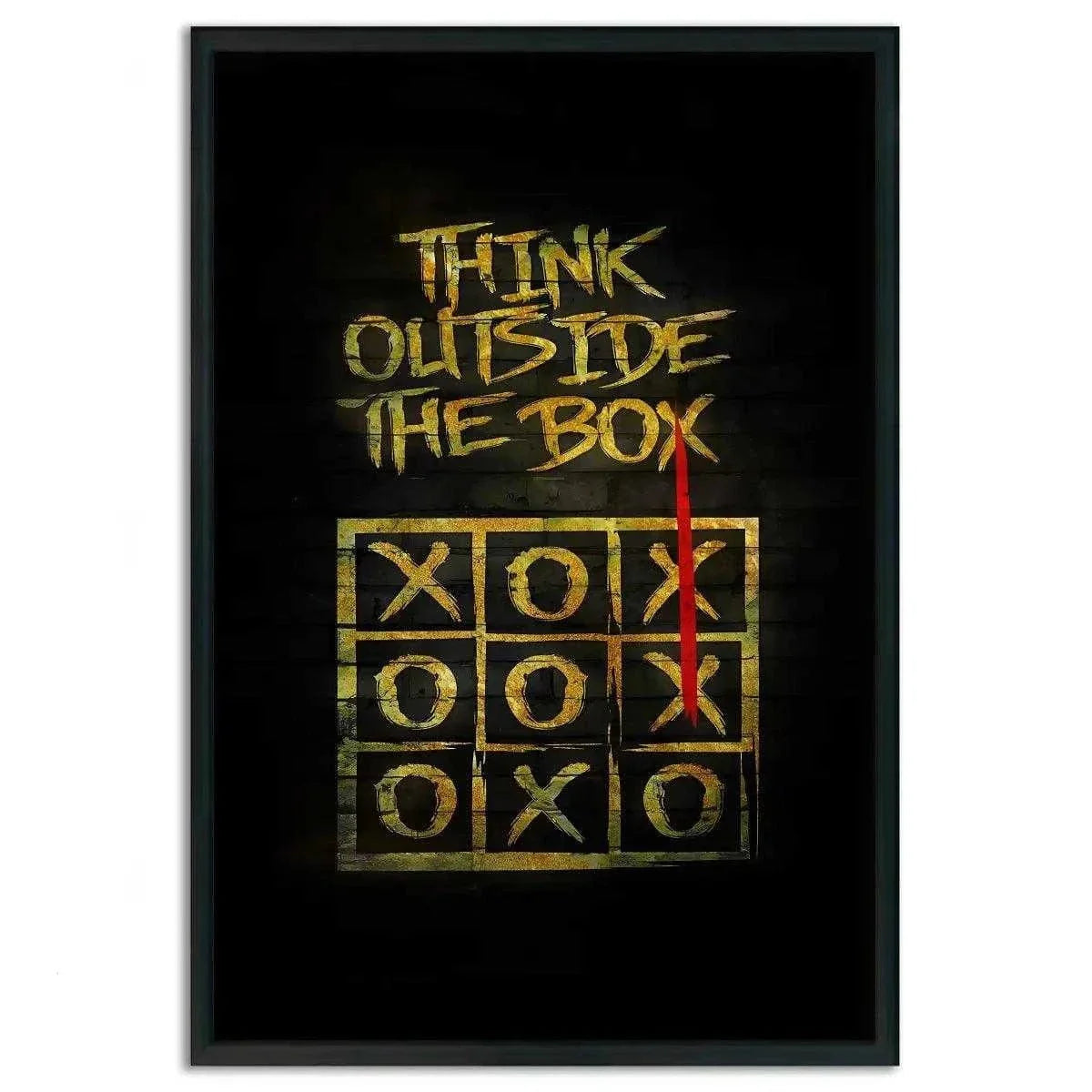 Think outside the Box - Leinwandbild Motivation by SimpleCanvas