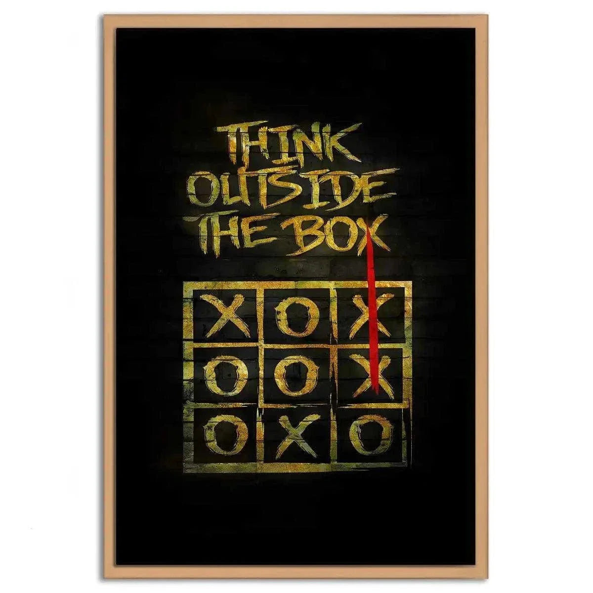 Think outside the Box - Leinwandbild Motivation by SimpleCanvas